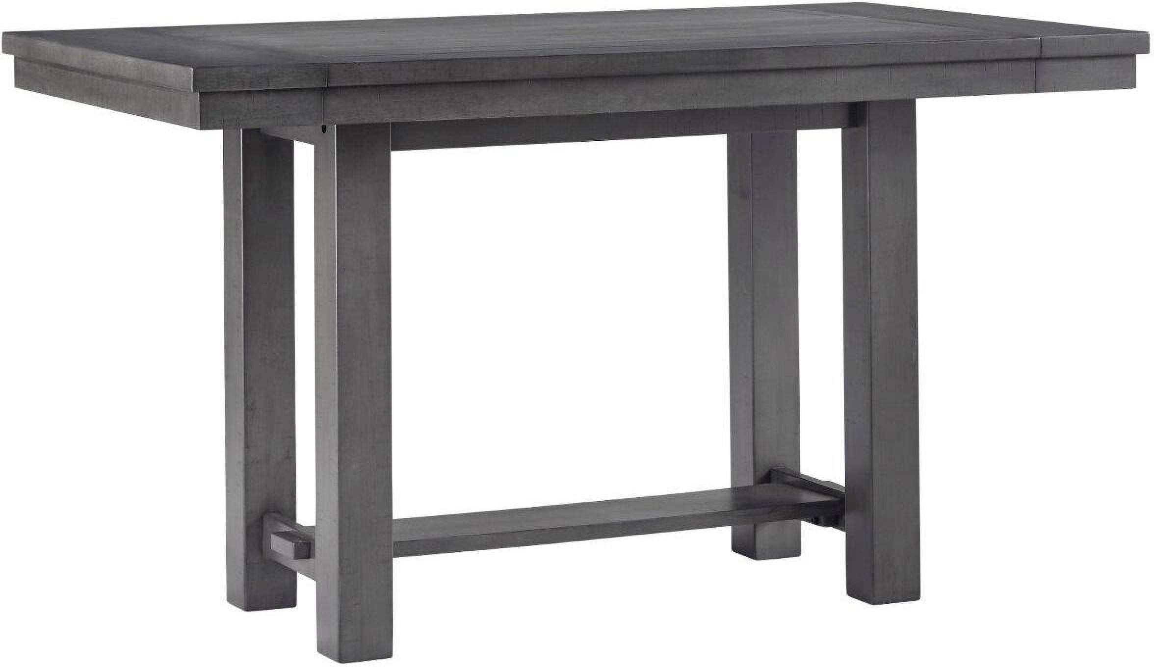 Myshanna Gray Rectangular Extendable Counter Height Dining Room Set