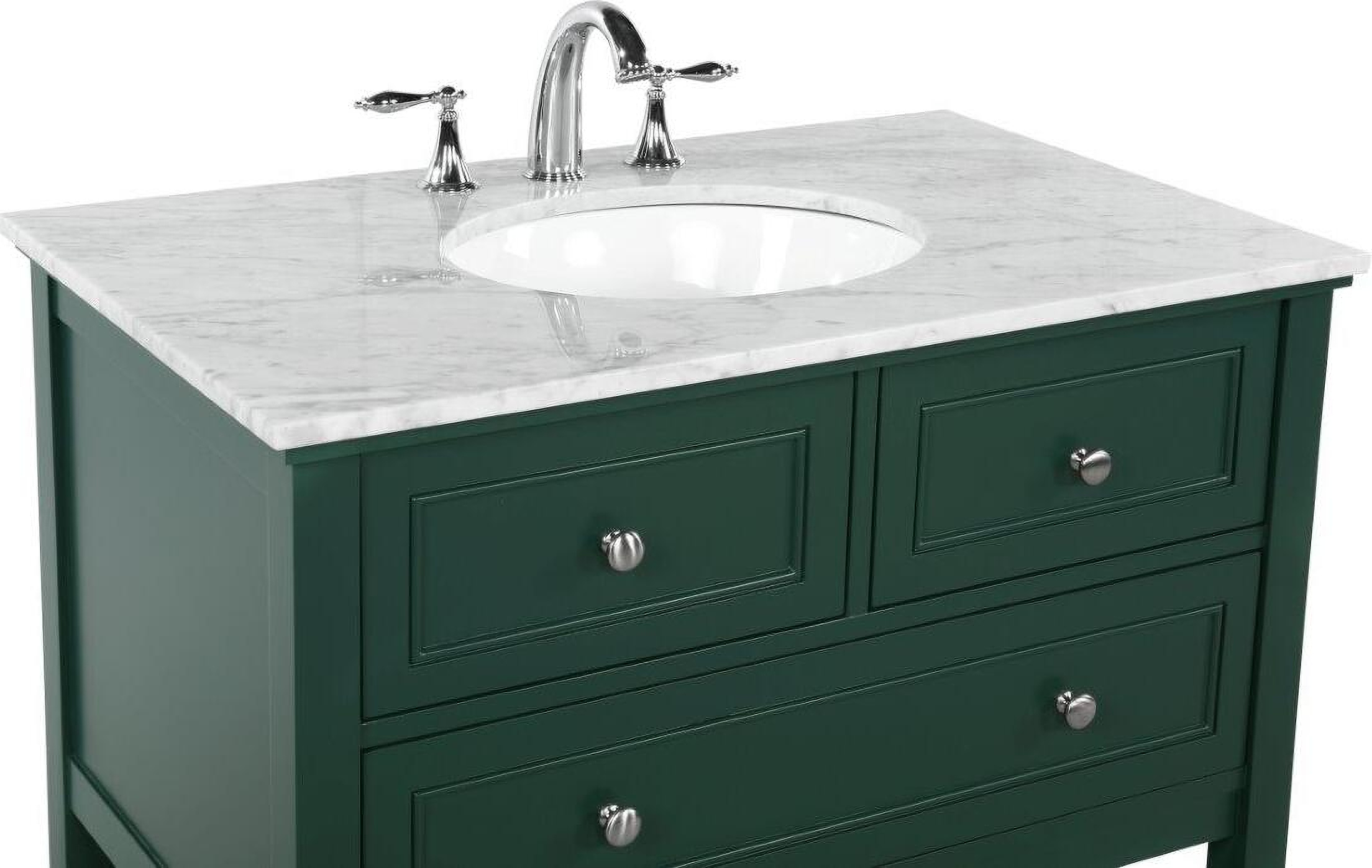 Metropolis 36 Inch Single Bathroom Vanity In Green - 1StopBedrooms.