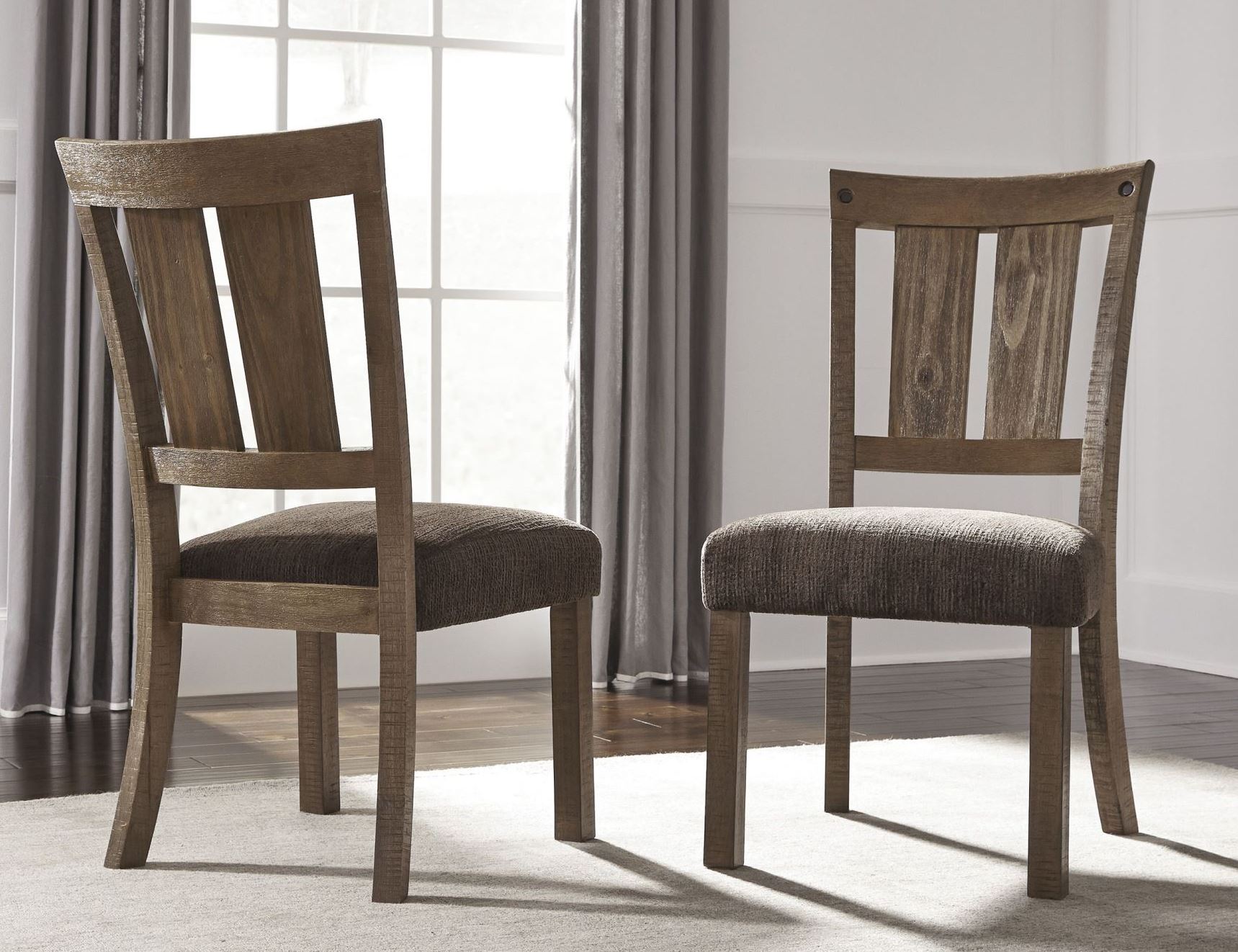 Tamilo Dark Brown Dining Upholstered Side Chair Set Of 2 - 1StopBedrooms.