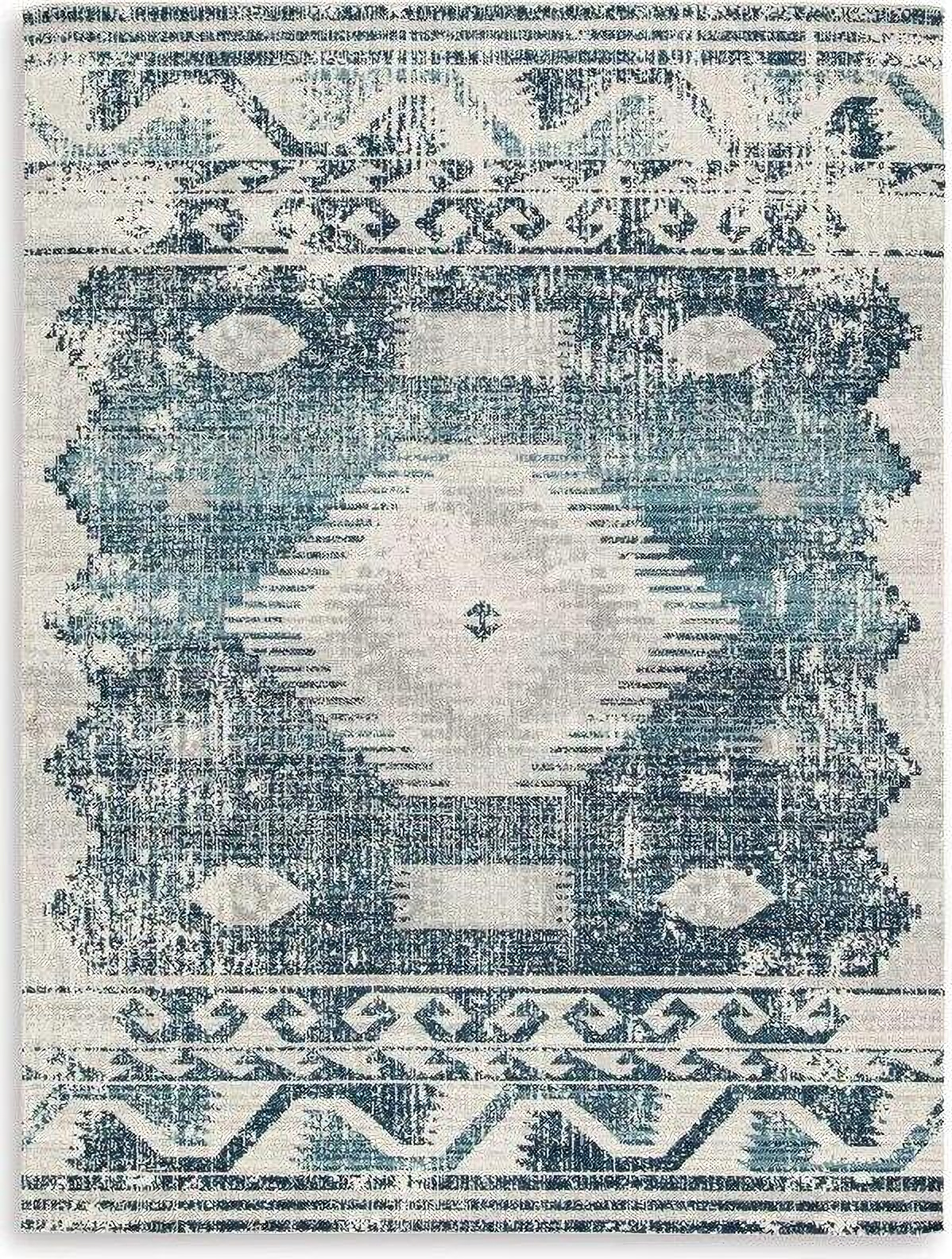 Daddridge 5 ft x 7 ft Rug In Gray and Blue by Ashley Furniture