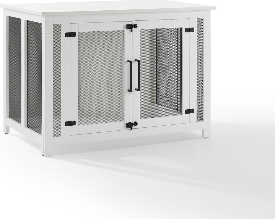 Ammon Denton Storage Bench Credenza With Dog Crate.