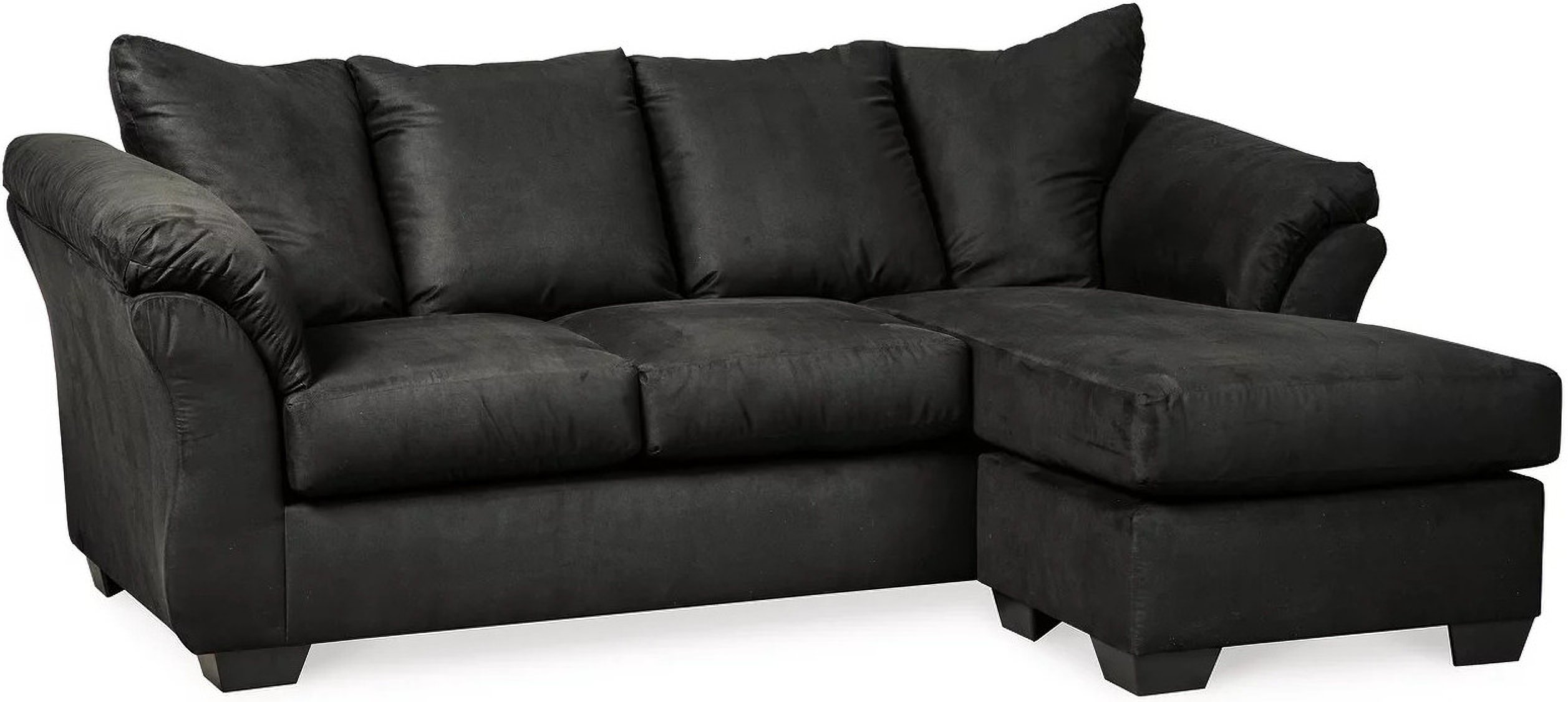Darcy Sofa Chaise In Black By Ashley