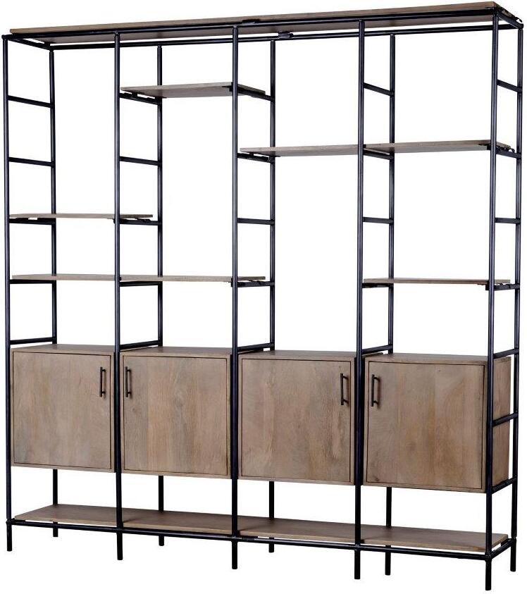 Mercana Turner Six-Tier Shelving Unit in Medium Brown, Contemporary & Modern | Bellacor | 69233-AB