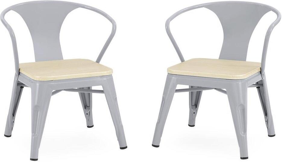 Delta Children Kids Wood Desk w/ Hutch and Chair - Grey