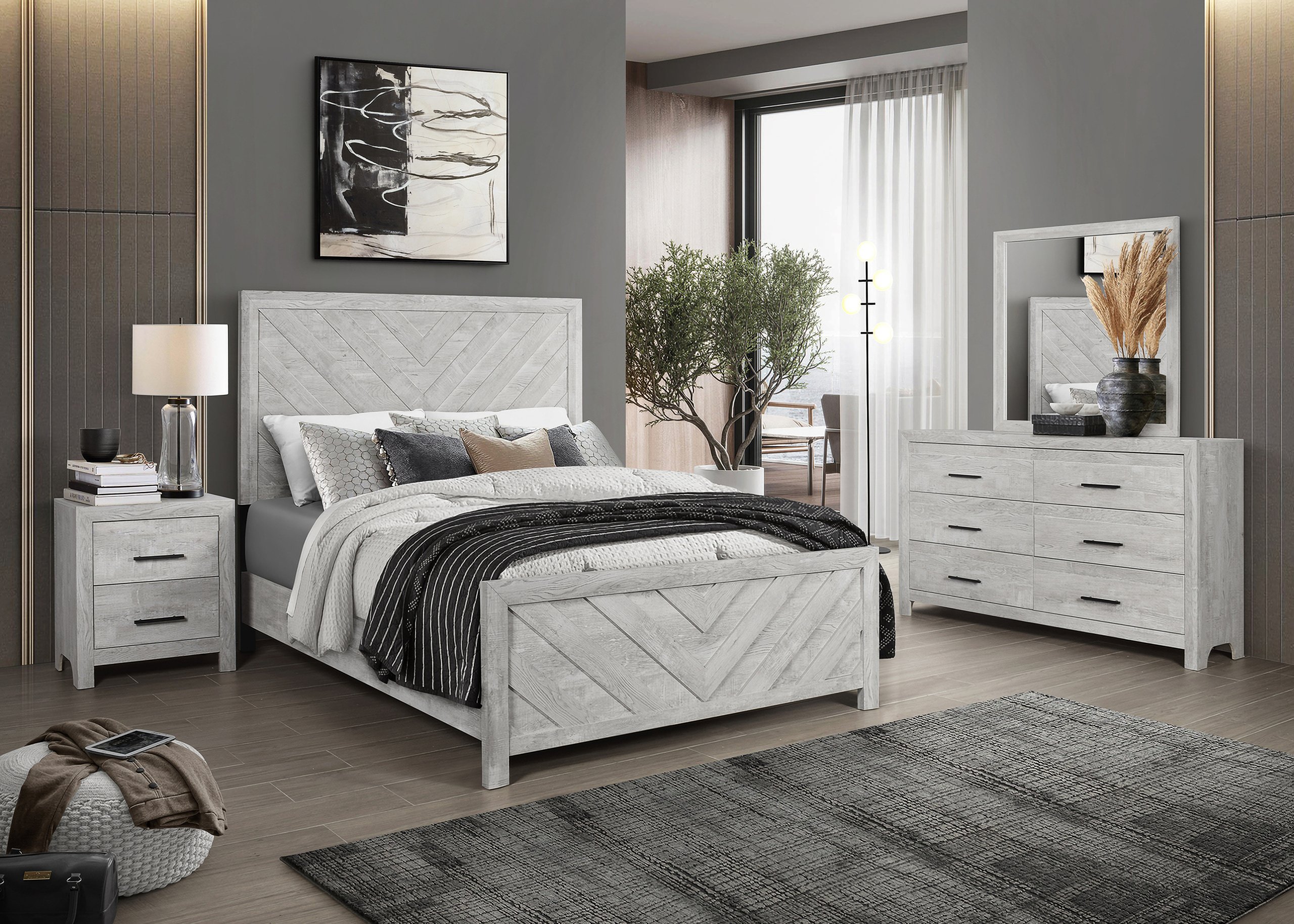 Modern king bedroom online sets with storage