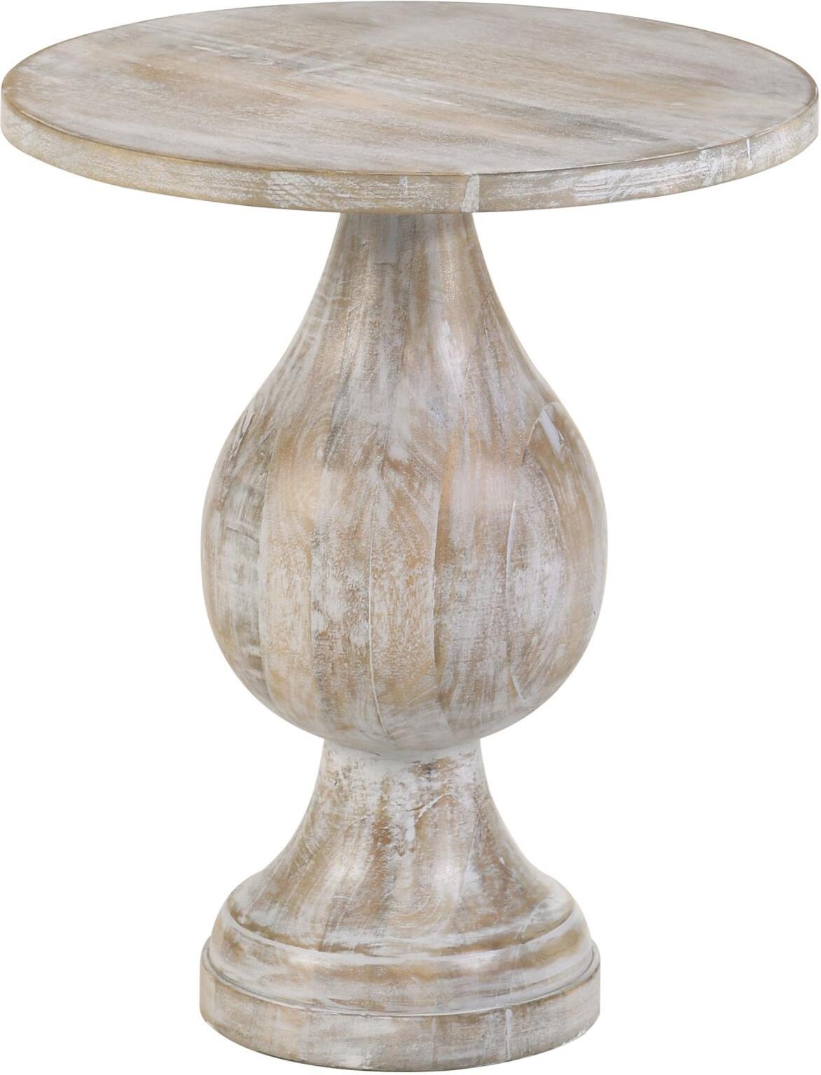 Dianella Round Pedestal Wood Accent Table by Coaster | 1StopBedrooms