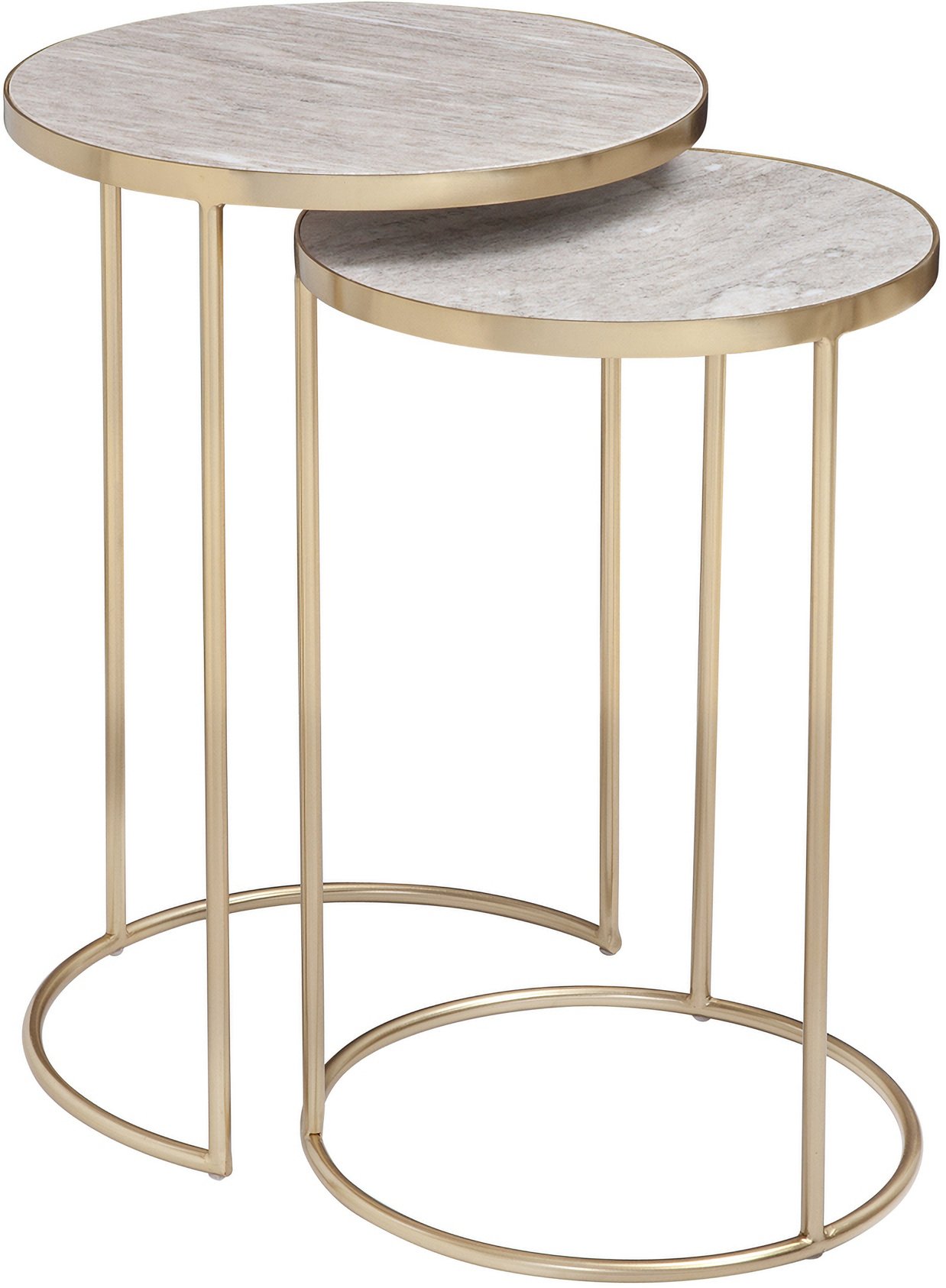 Marble gold best sale nesting tables