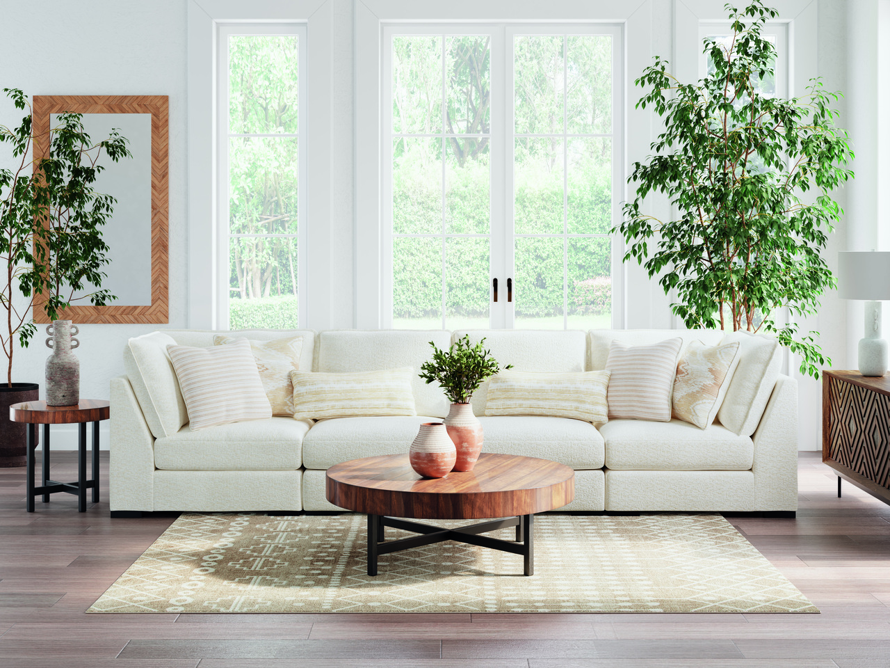 Donelson Creek 4-Piece Sectional In Vanilla by Ashley Furniture