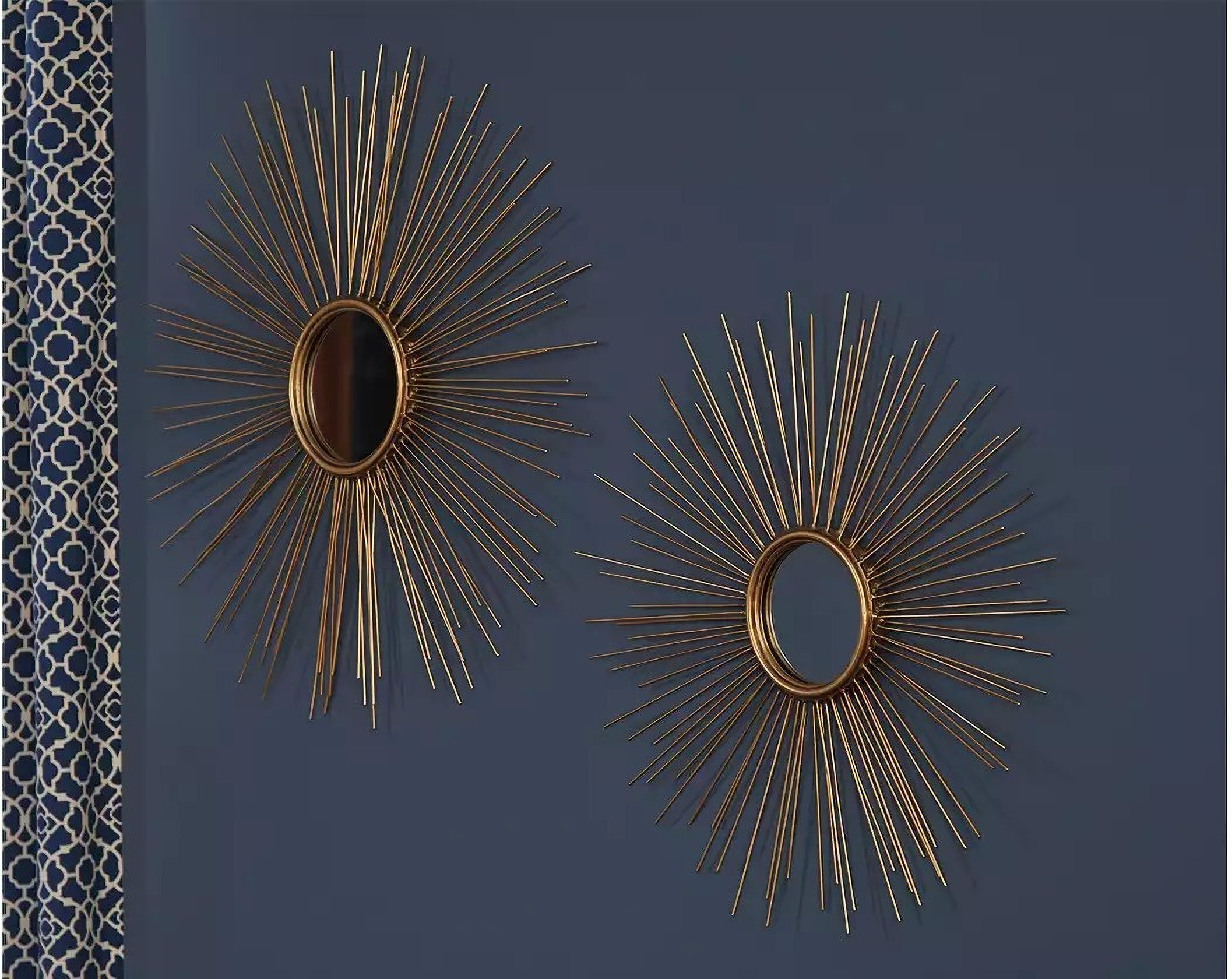 Doniel Antique Gold Accent Mirror Set of 2 by Ashley Furniture