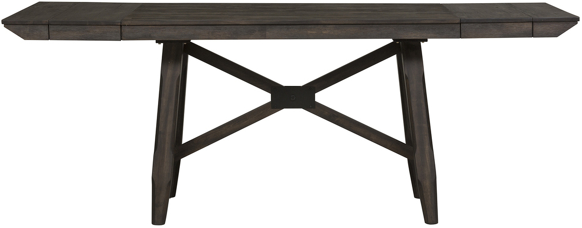Double Bridge Trestle Table In Dark Chestnut by Liberty | 1StopBedrooms