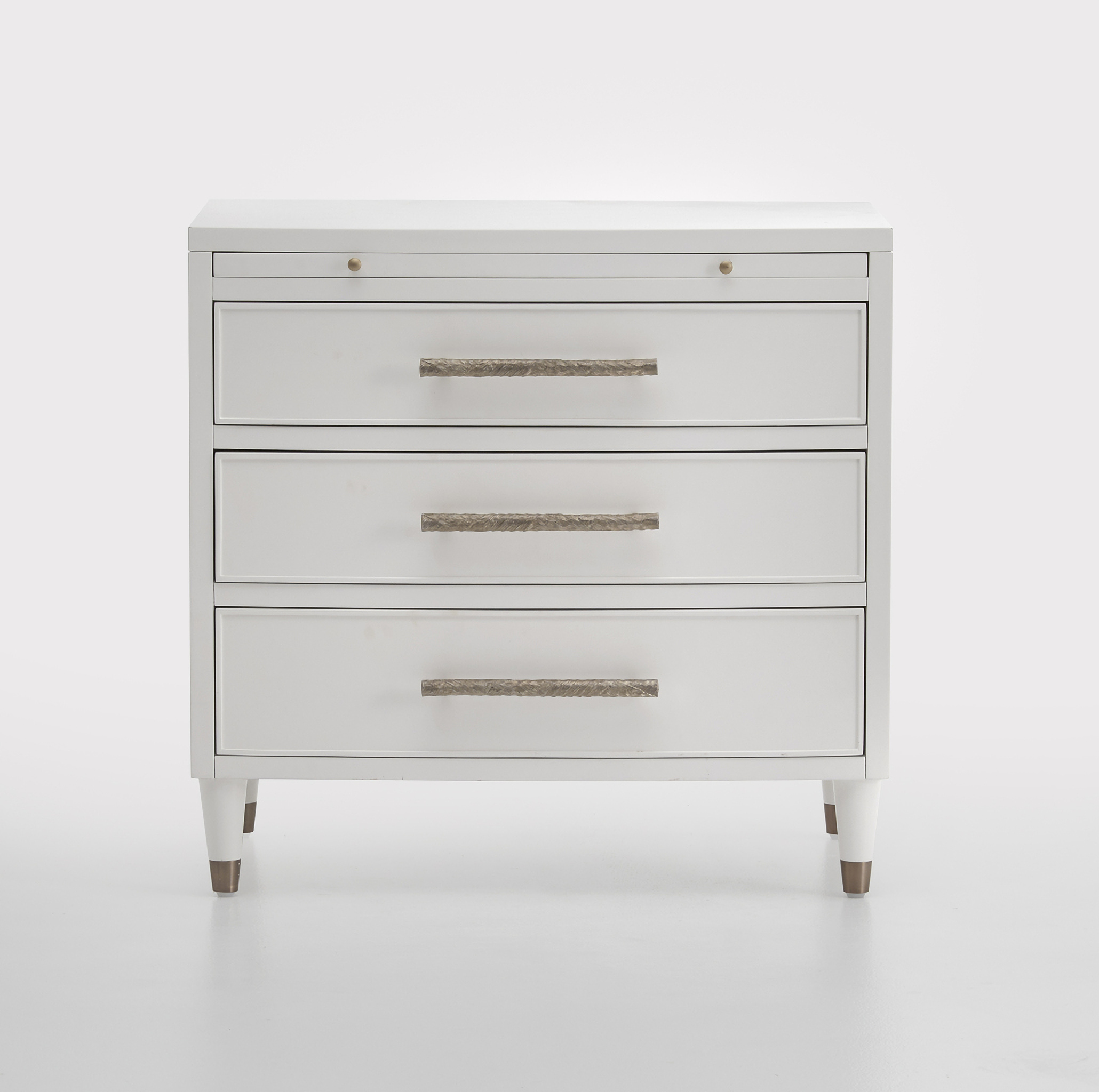 Drawer Nightstand In White and Danubio Cream and Volacas by Magnussen