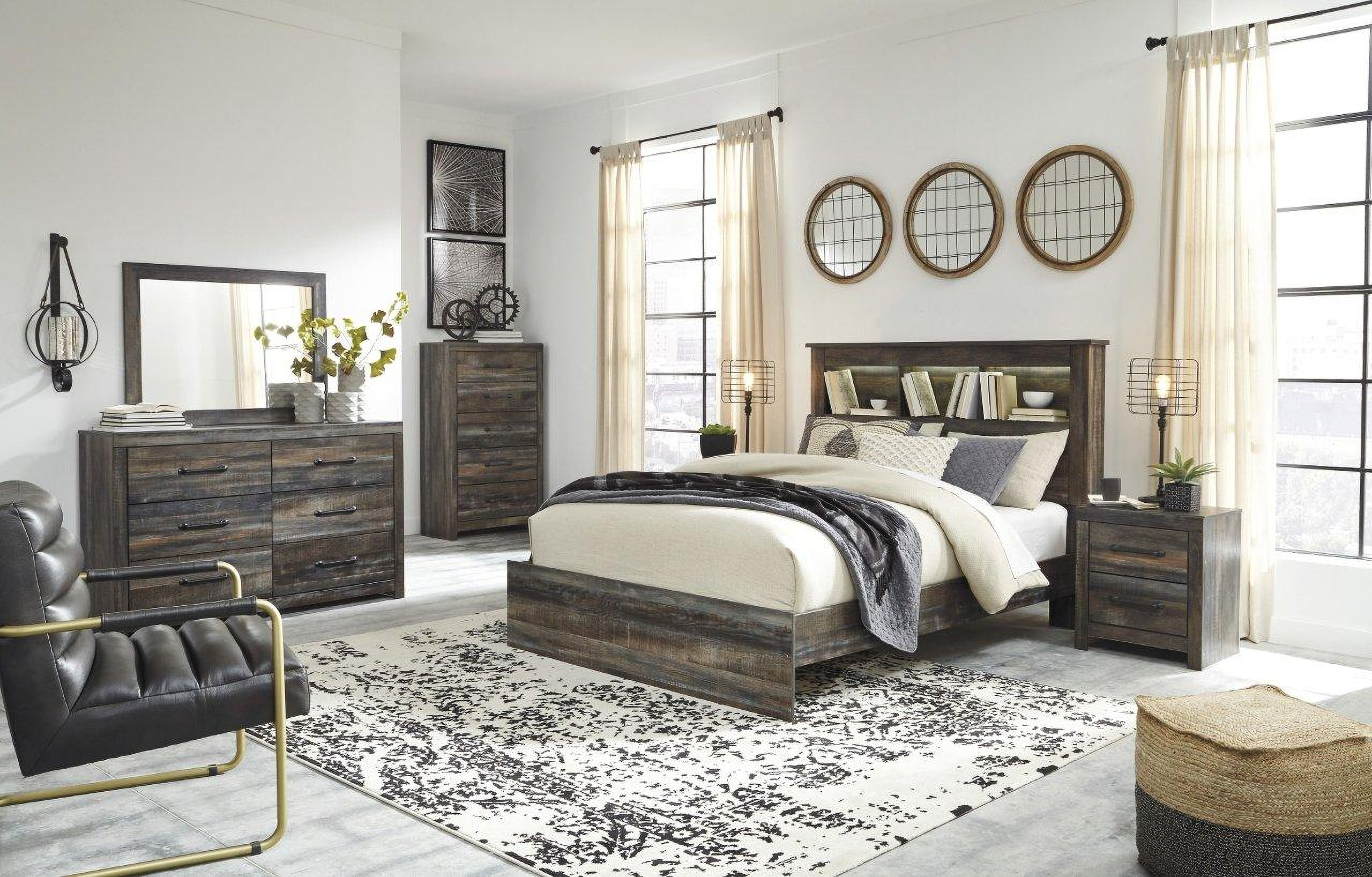 Drystan Multi Bookcase Panel Bedroom Set by Ashley Furniture