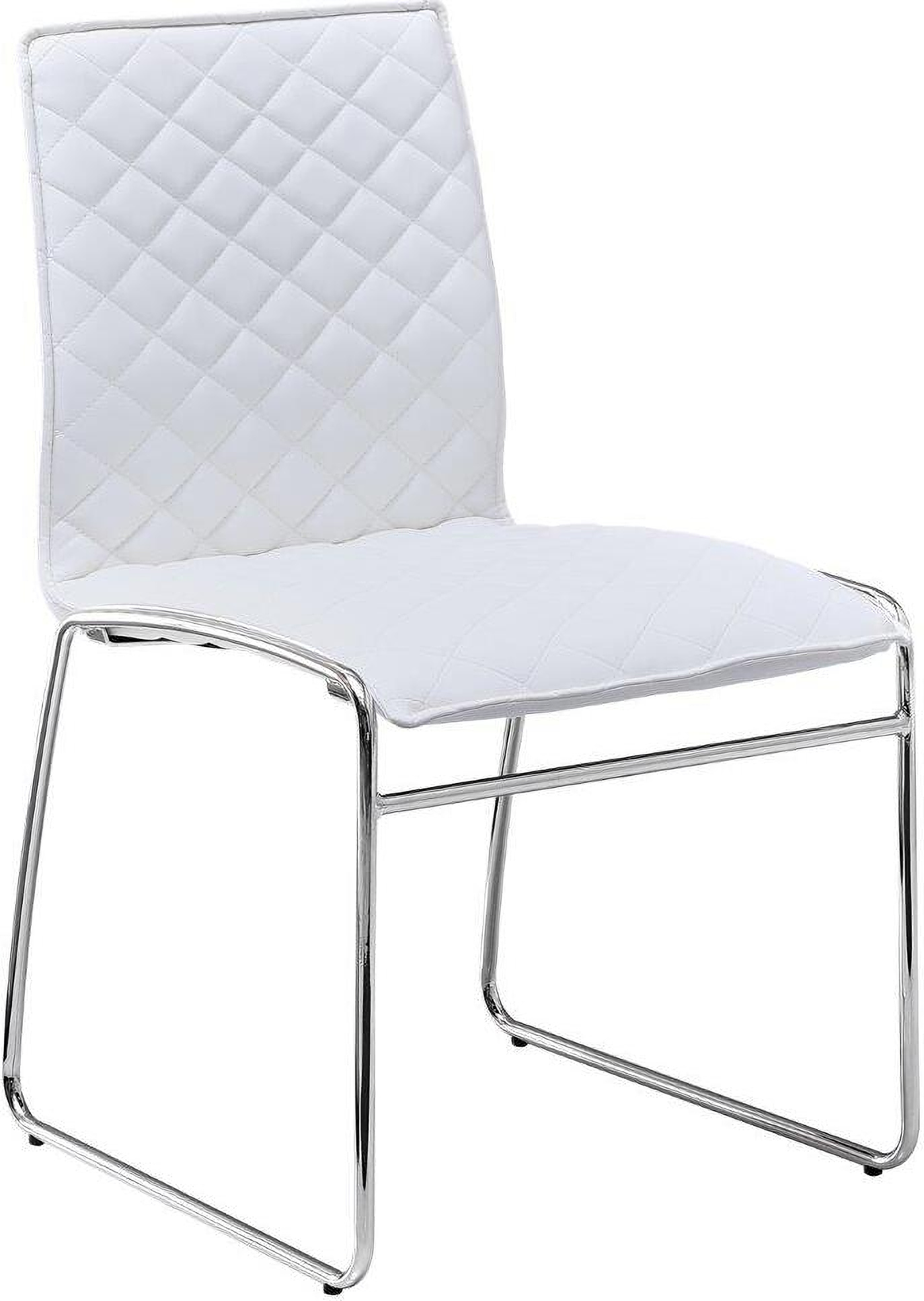 Mink dining chairs with chrome online legs