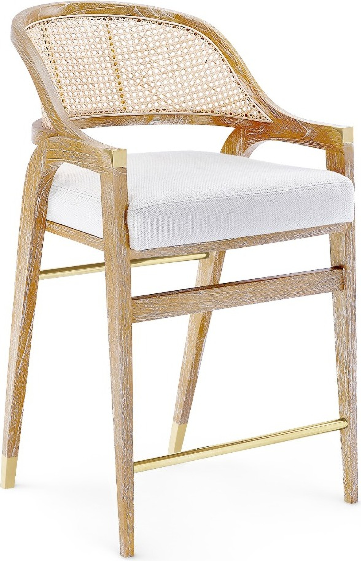 Edward Counter Stool Set of 2 In Natural by Villa & House | 1StopBedrooms