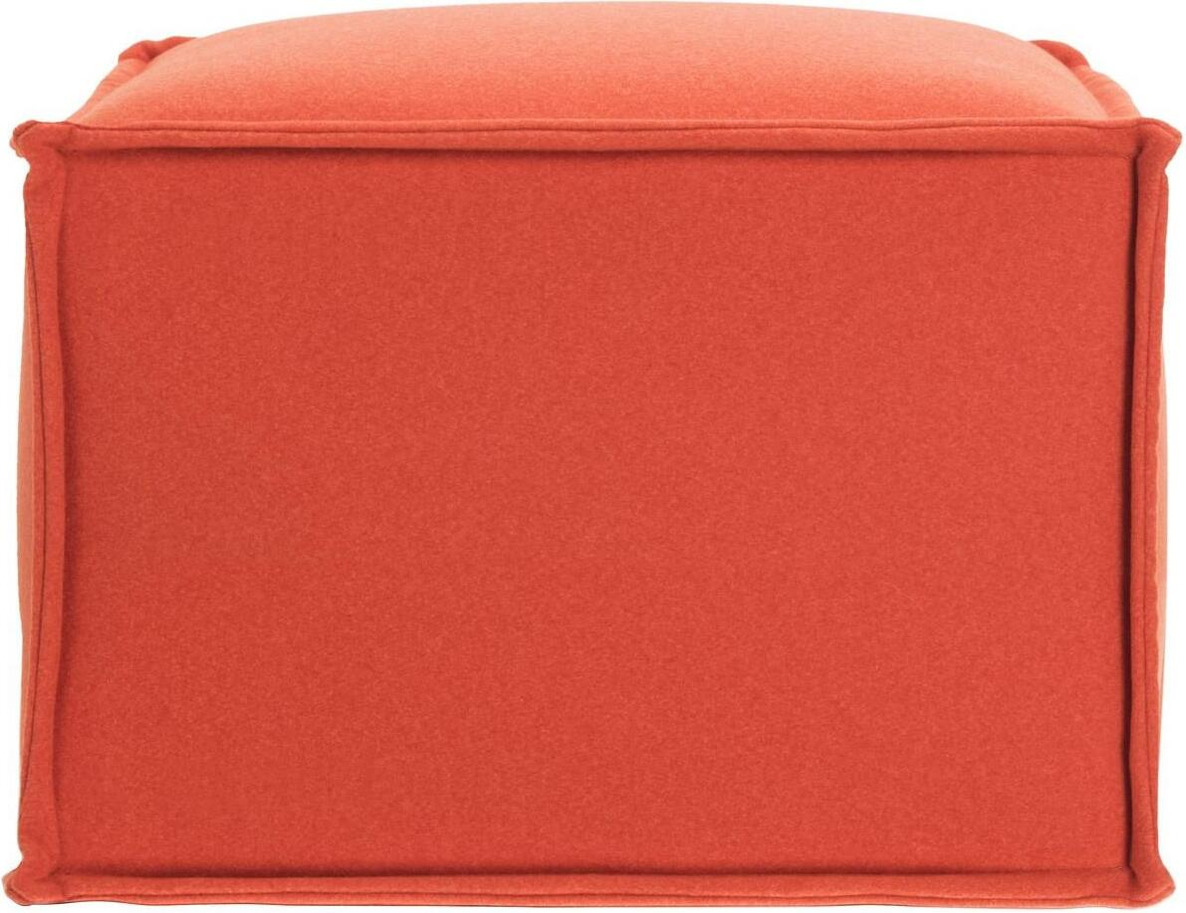 Safavieh Elaine Pouf Orange