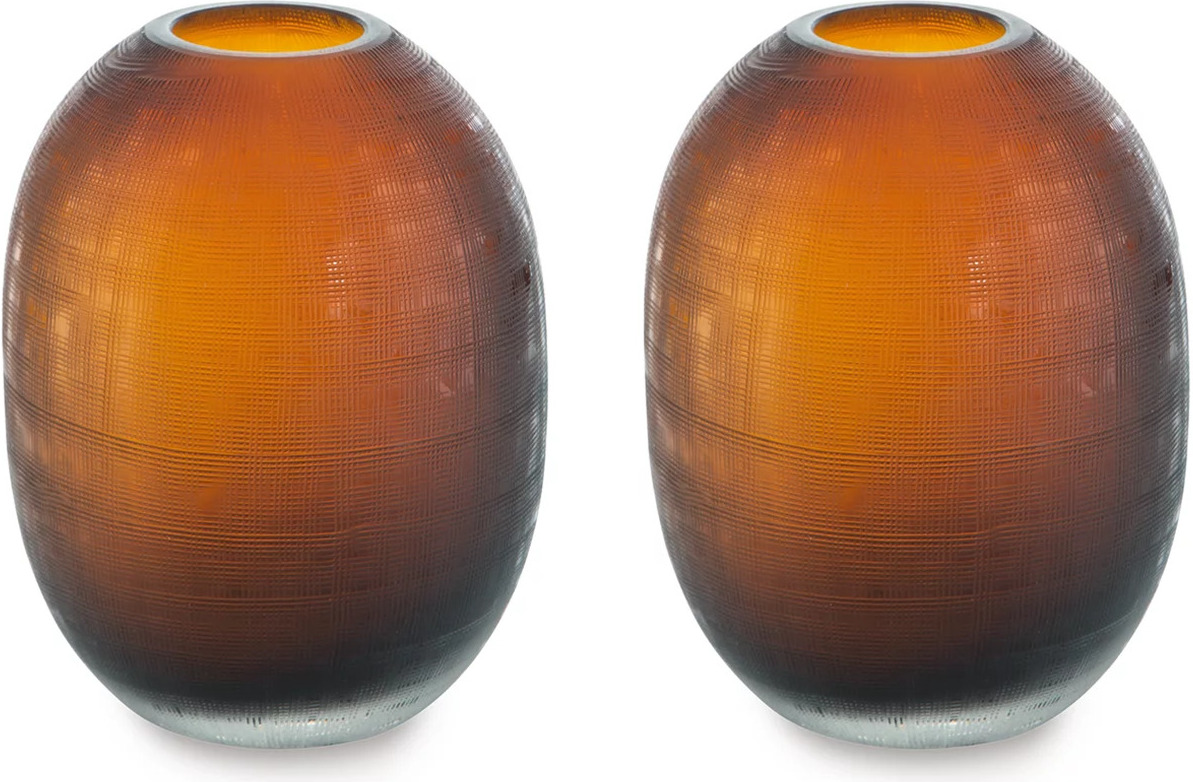 Embersen Amber Vase Set of 2 by Ashley Furniture - 1StopBedrooms