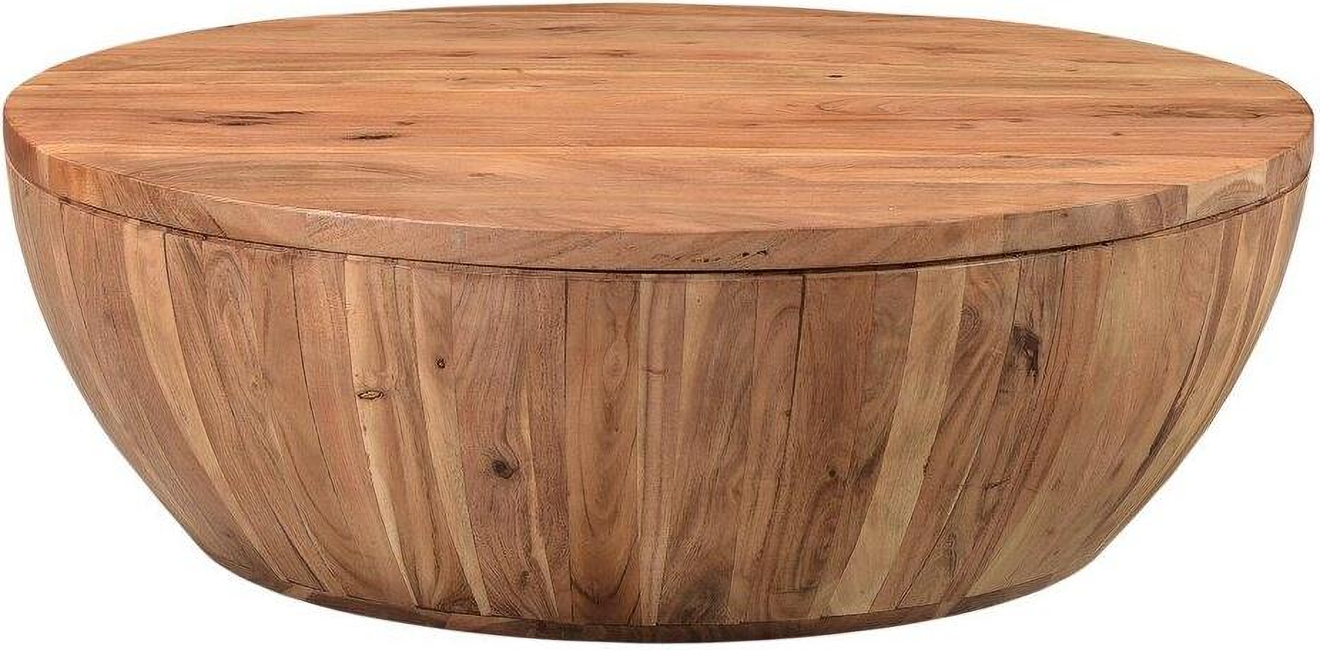 Worldwide Homefurnishings Natural Acacia Wood Rustic Coffee Table in the Coffee  Tables department at