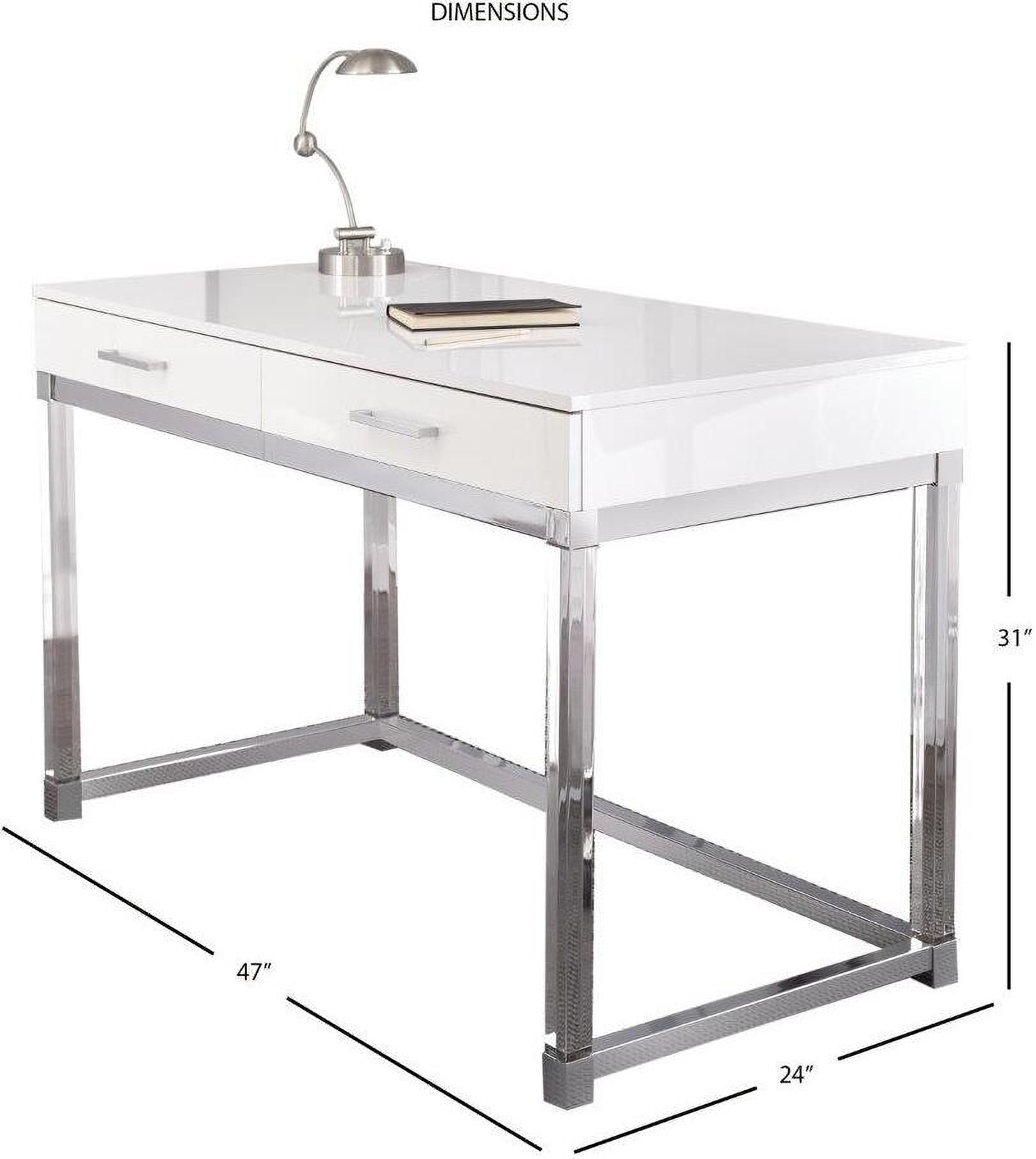 Moe's Home Martos Desk - White