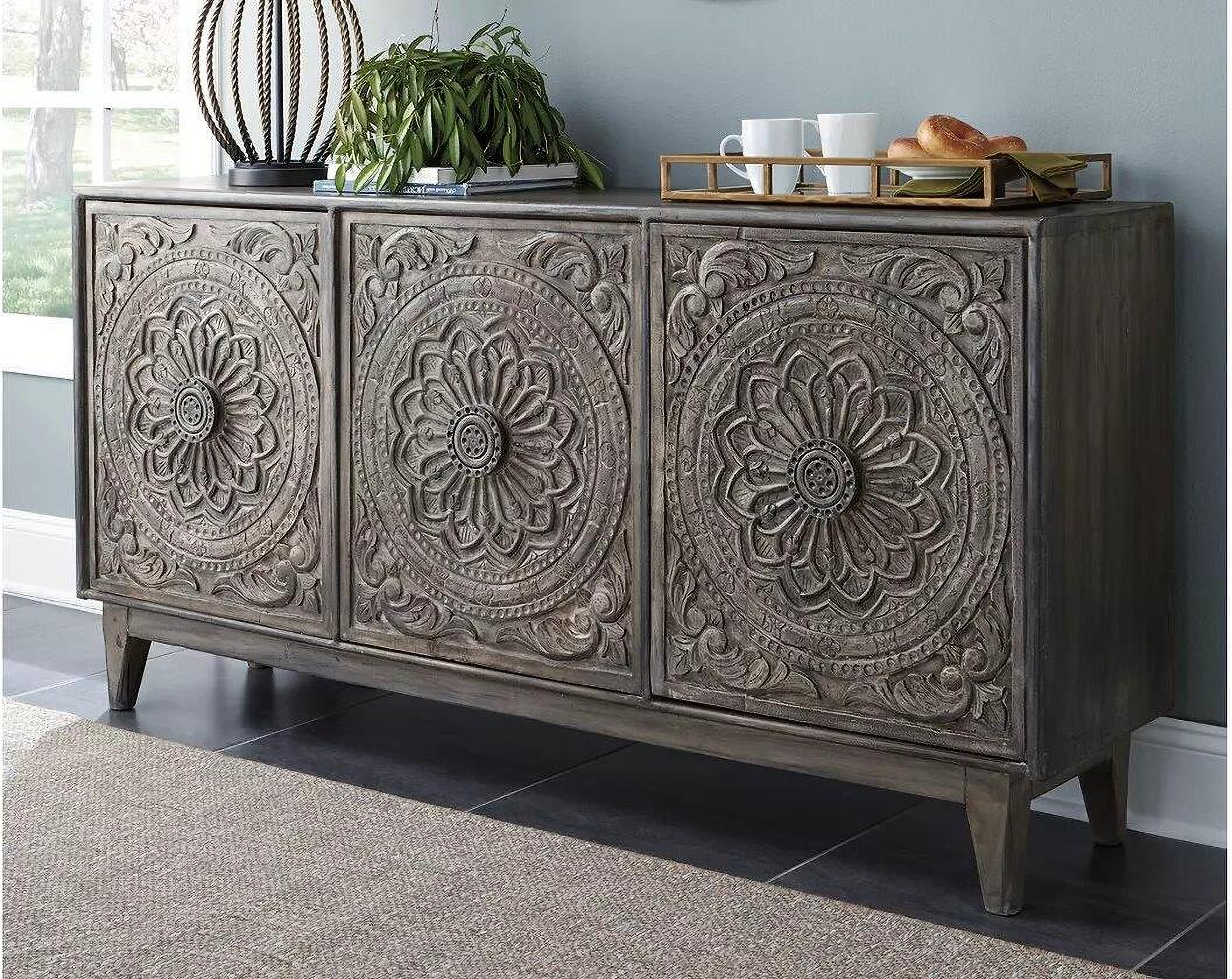 Fair Ridge Dark Brown Console