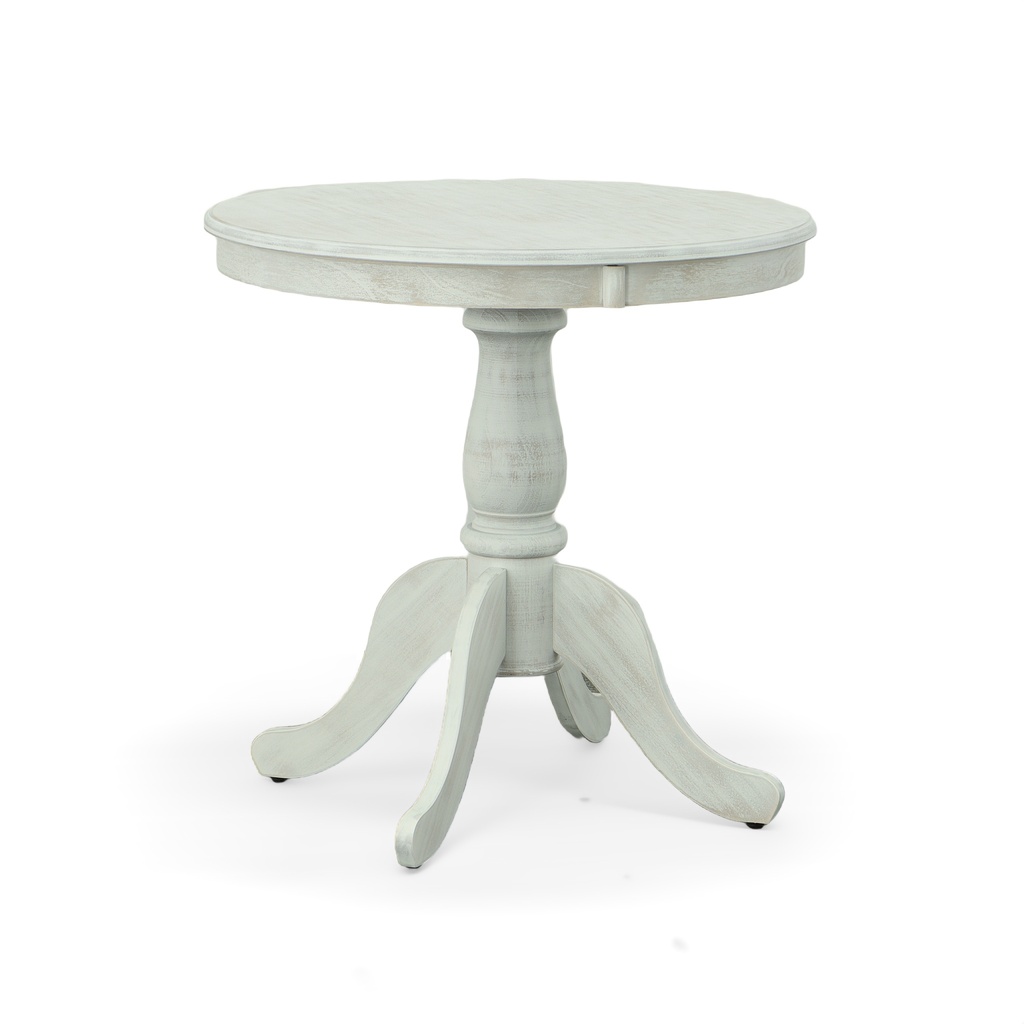 Fairview 30 Inch Round Pedestal Dining Table In White Wash by Carolina ...