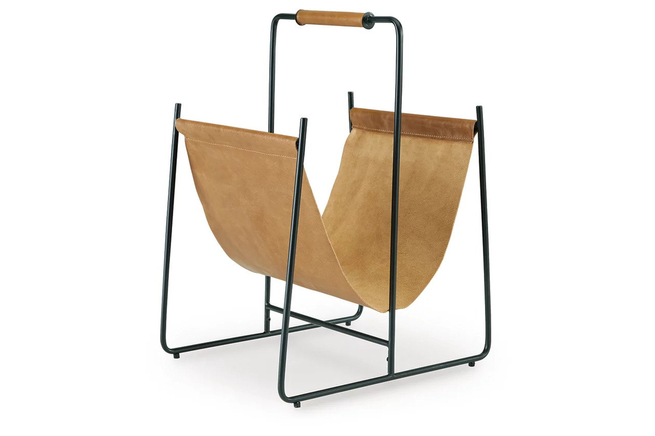 Faronworth Magazine Rack In BrownBlack