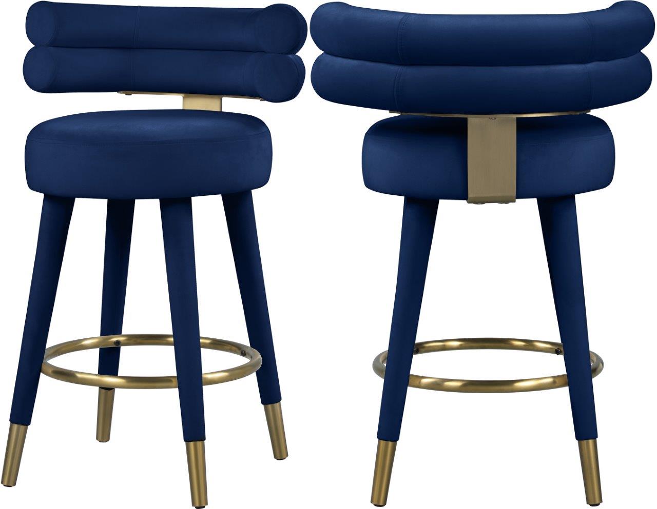 Navy gold stool hot sale