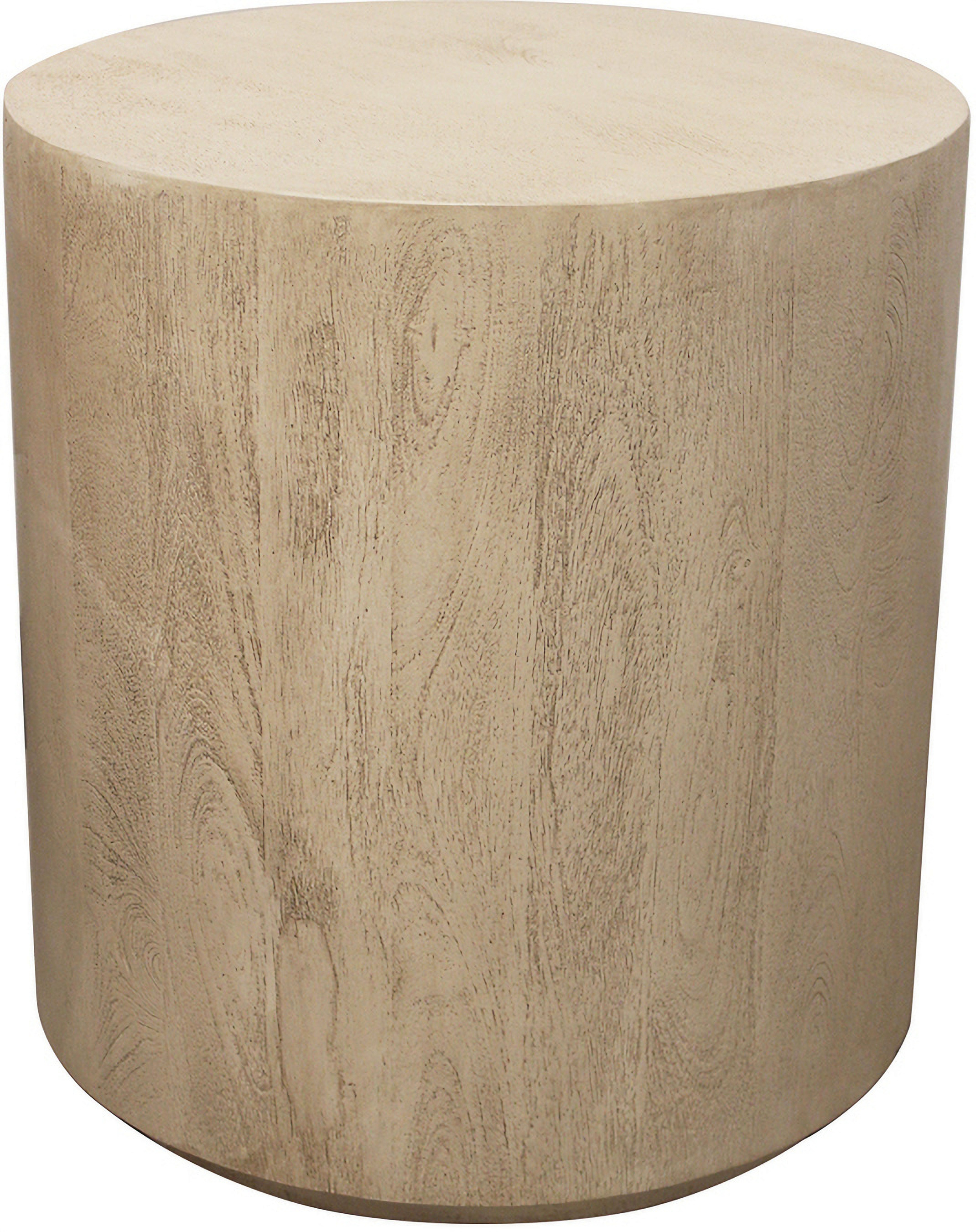 Flagstaff 18 Inch Round Side Table In Natural and Stone by Moti ...
