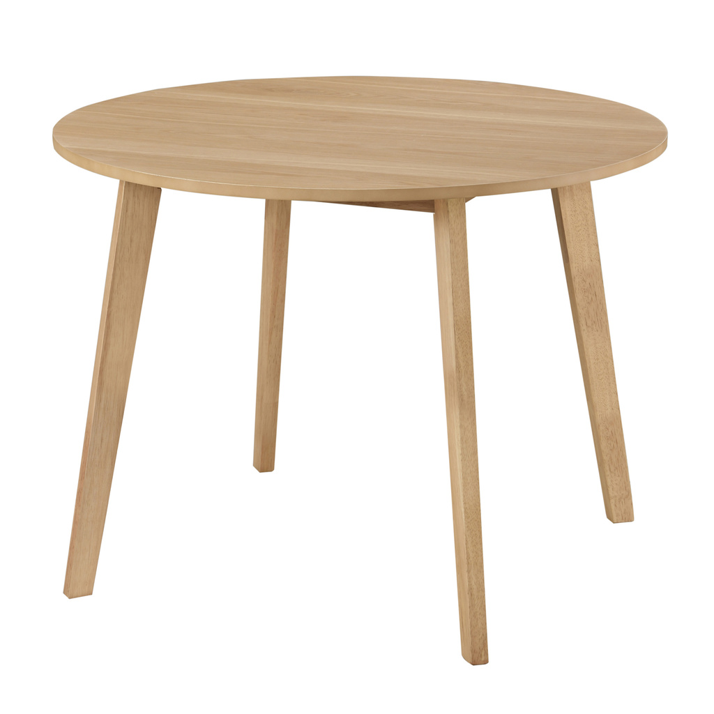 Flemming 39.5 Inch Round Dining Table In Natural Oak by Aeon ...