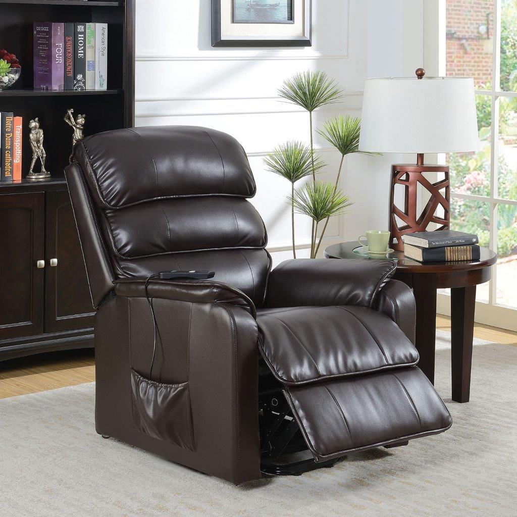 Demara Rocker Recliner In El Paso Walnut With Power Recline