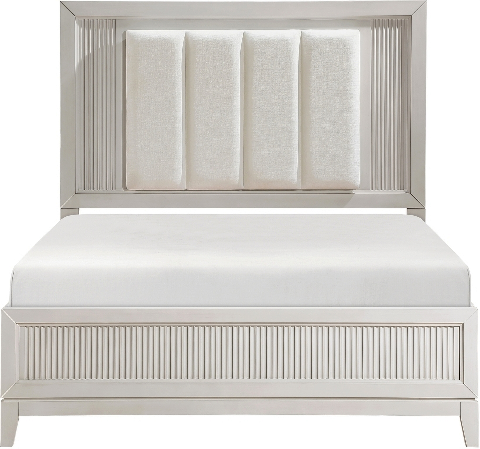 Florence California King Panel Bed In White by Homelegance | 1StopBedrooms