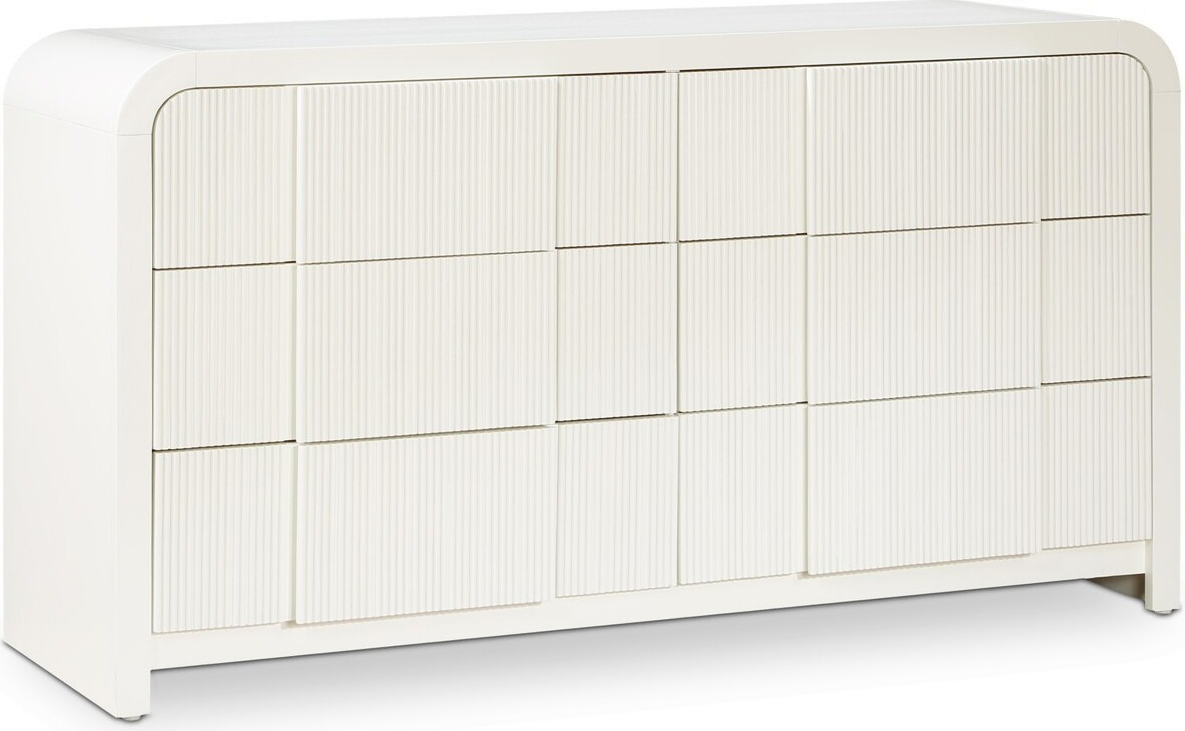 Meridian Fluted Cream Dresser