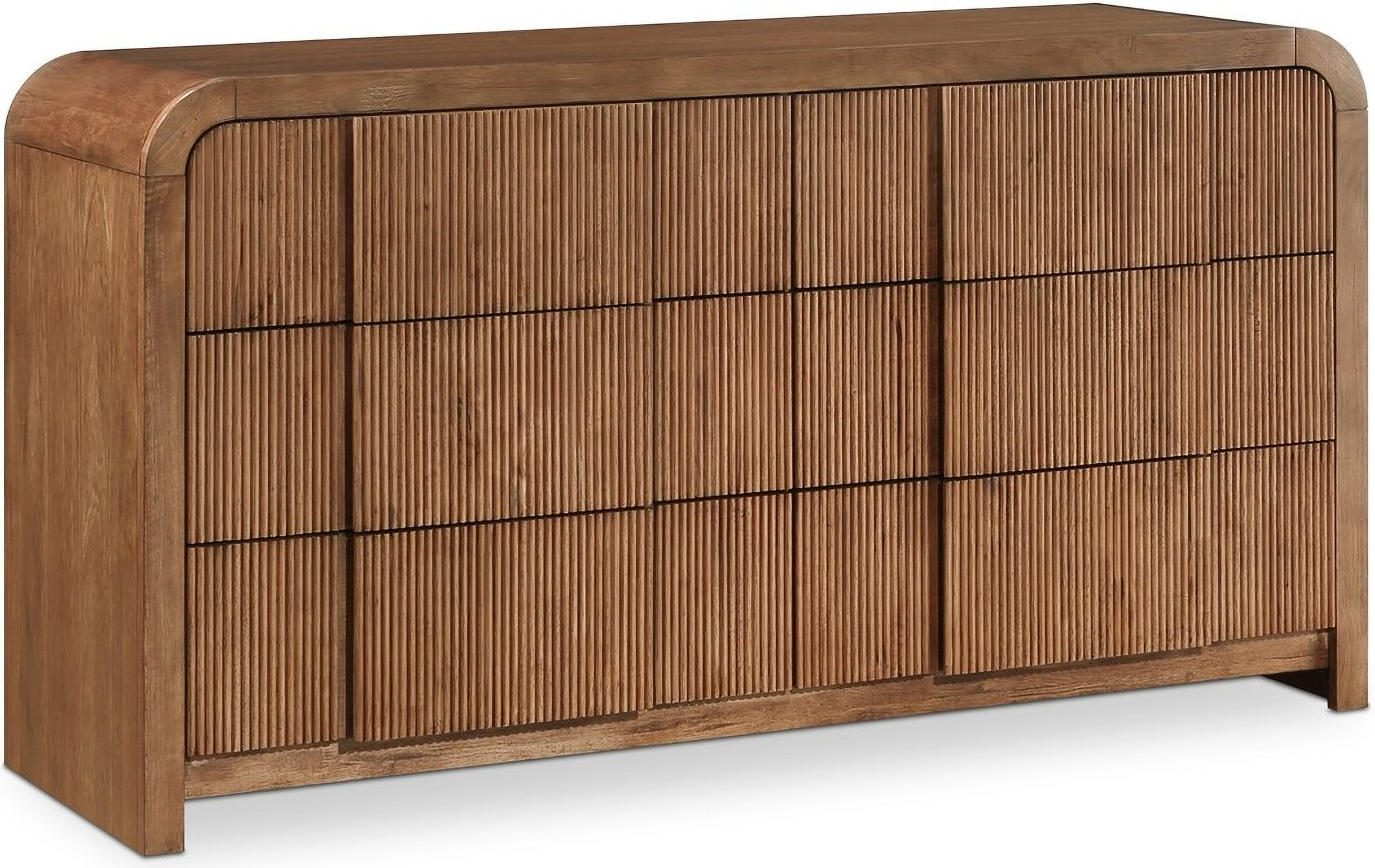 Fluted Walnut Dresser Fluted Walnut Dresser