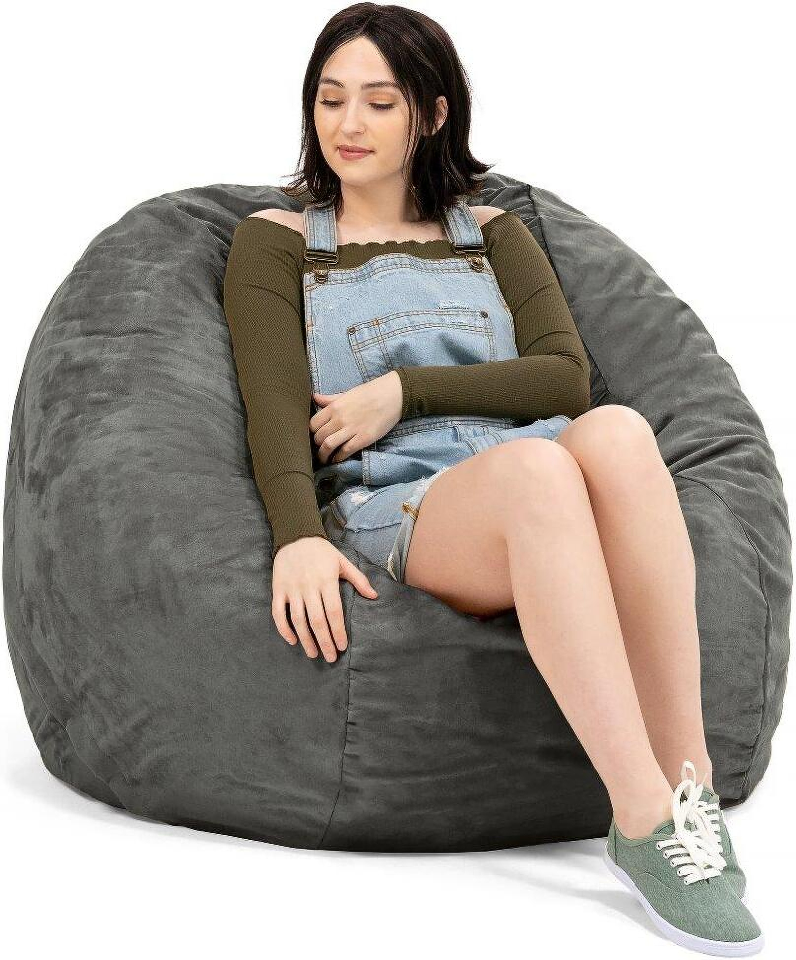 Jaxx Lounger 4' Bean Bag Charcoal