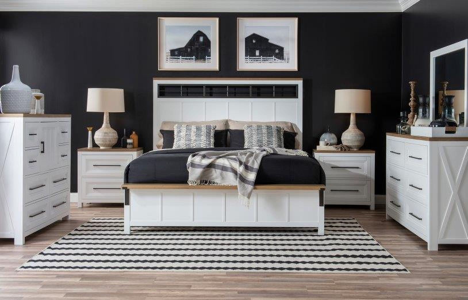 Franklin White Two Tone Panel Bedroom Set by Legacy Classic