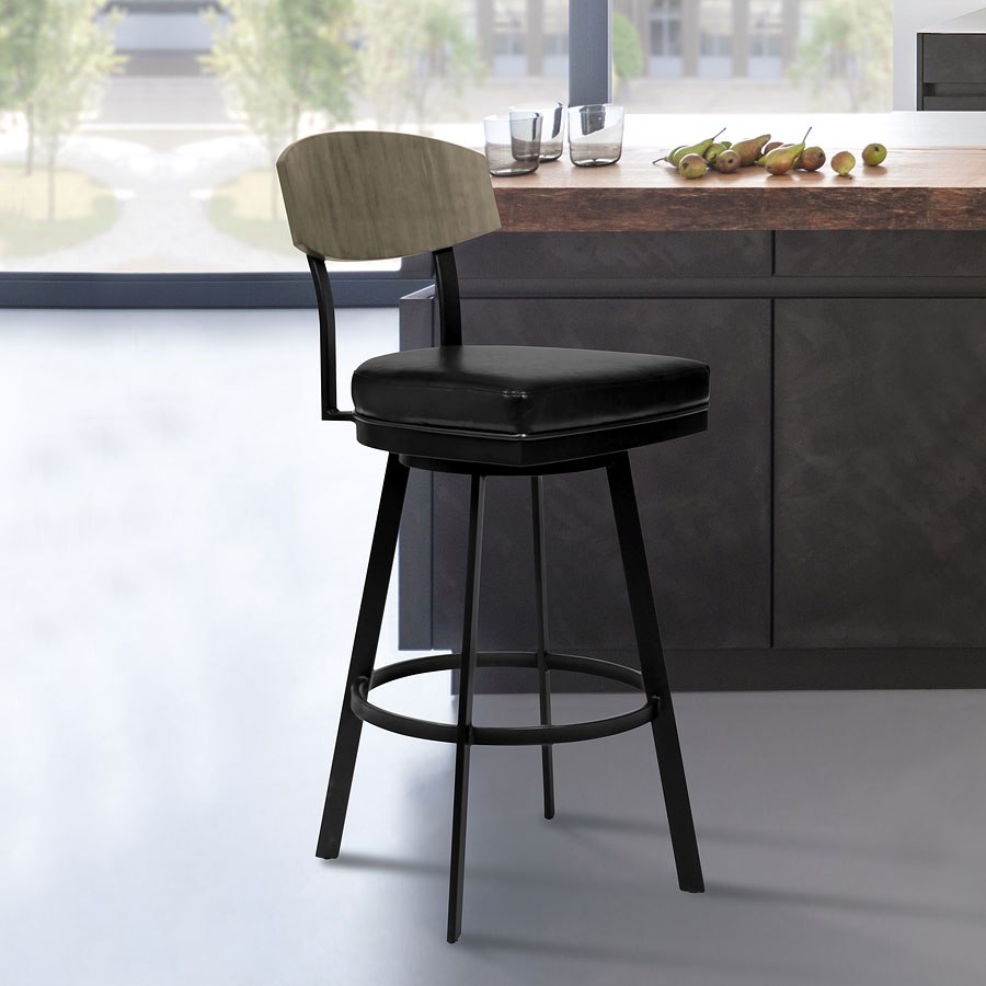 Counter Height Stool From Armen Living, 26 Inch Gray Bar Stools