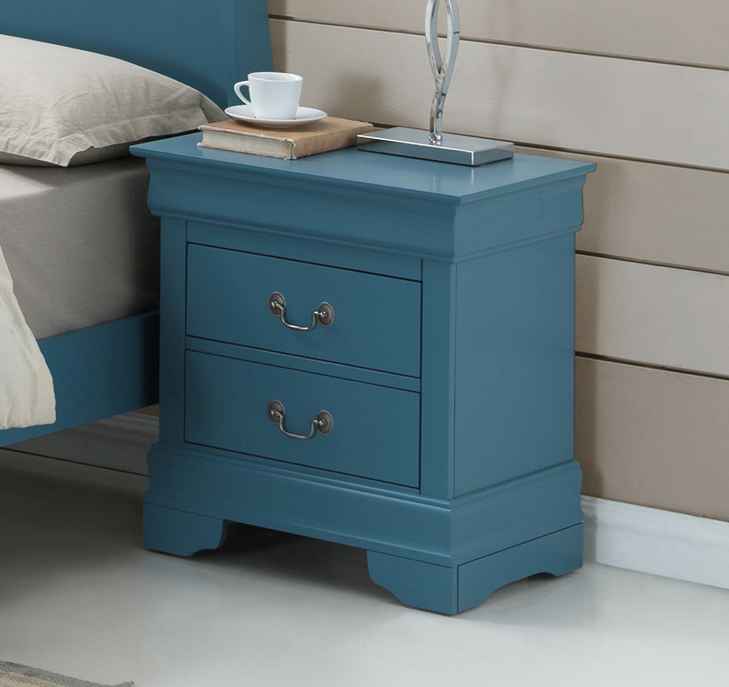 Glory Furniture G3180 Night Stand in Teal 1StopBedrooms