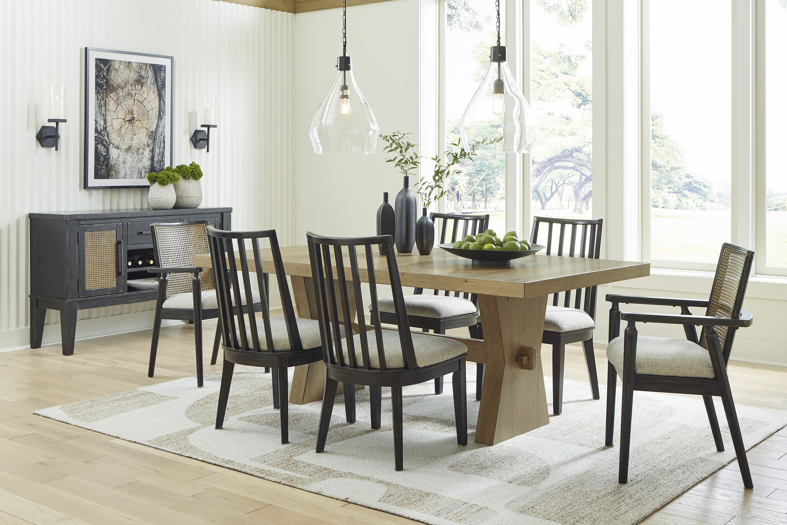 Galliden Light Brown Dining Room Set by Ashley Furniture