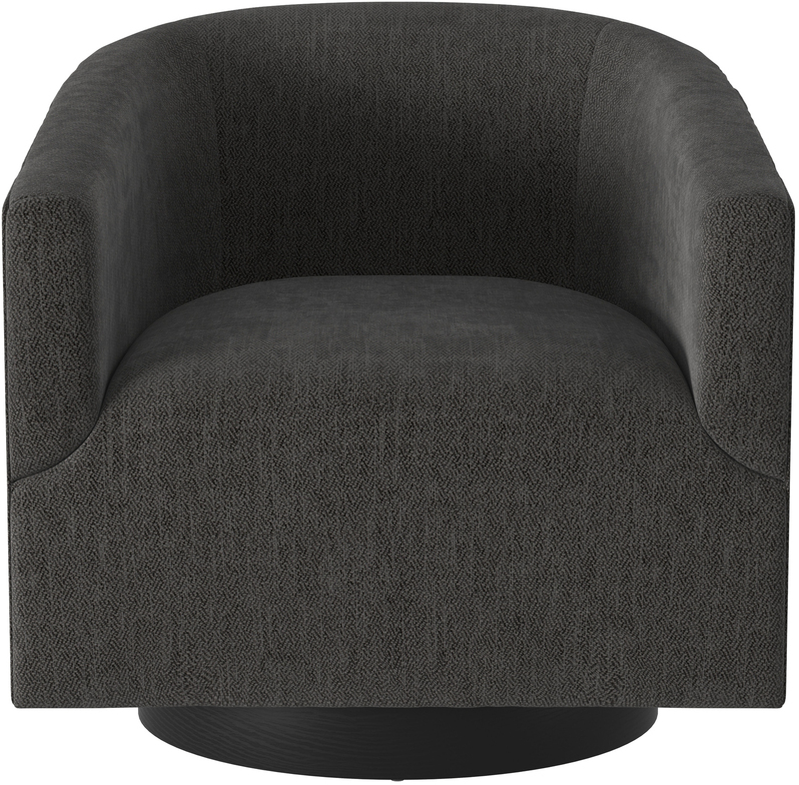 Geneva Wood Base Swivel Chair In Charcoal by Comfort Pointe | 1StopBedrooms