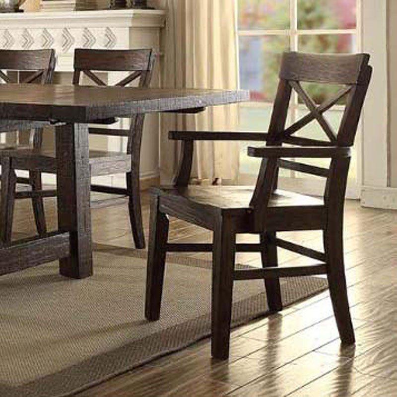 Weathered x back dining chair hot sale