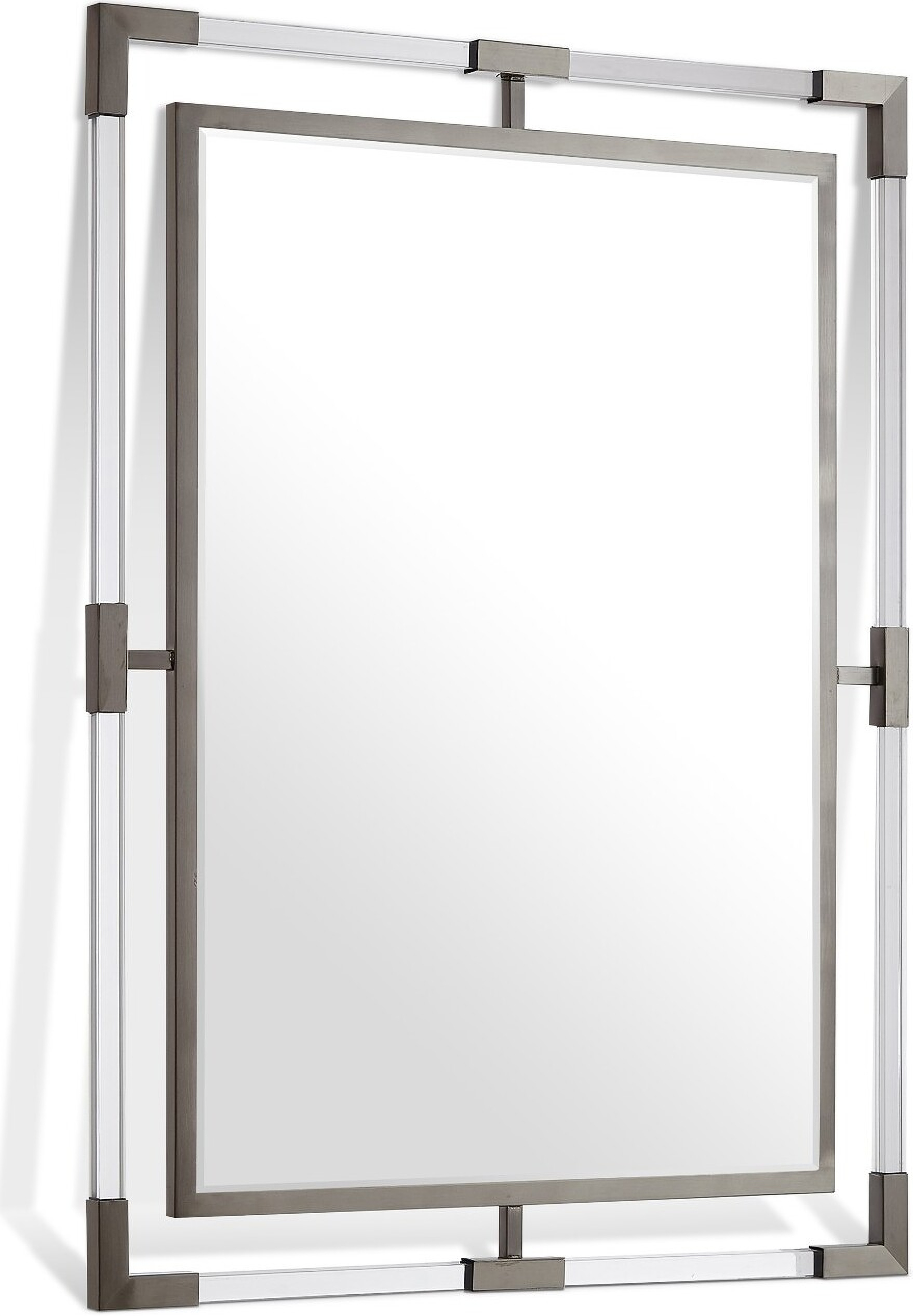 Ghost Rectangular Mirror In Chrome
