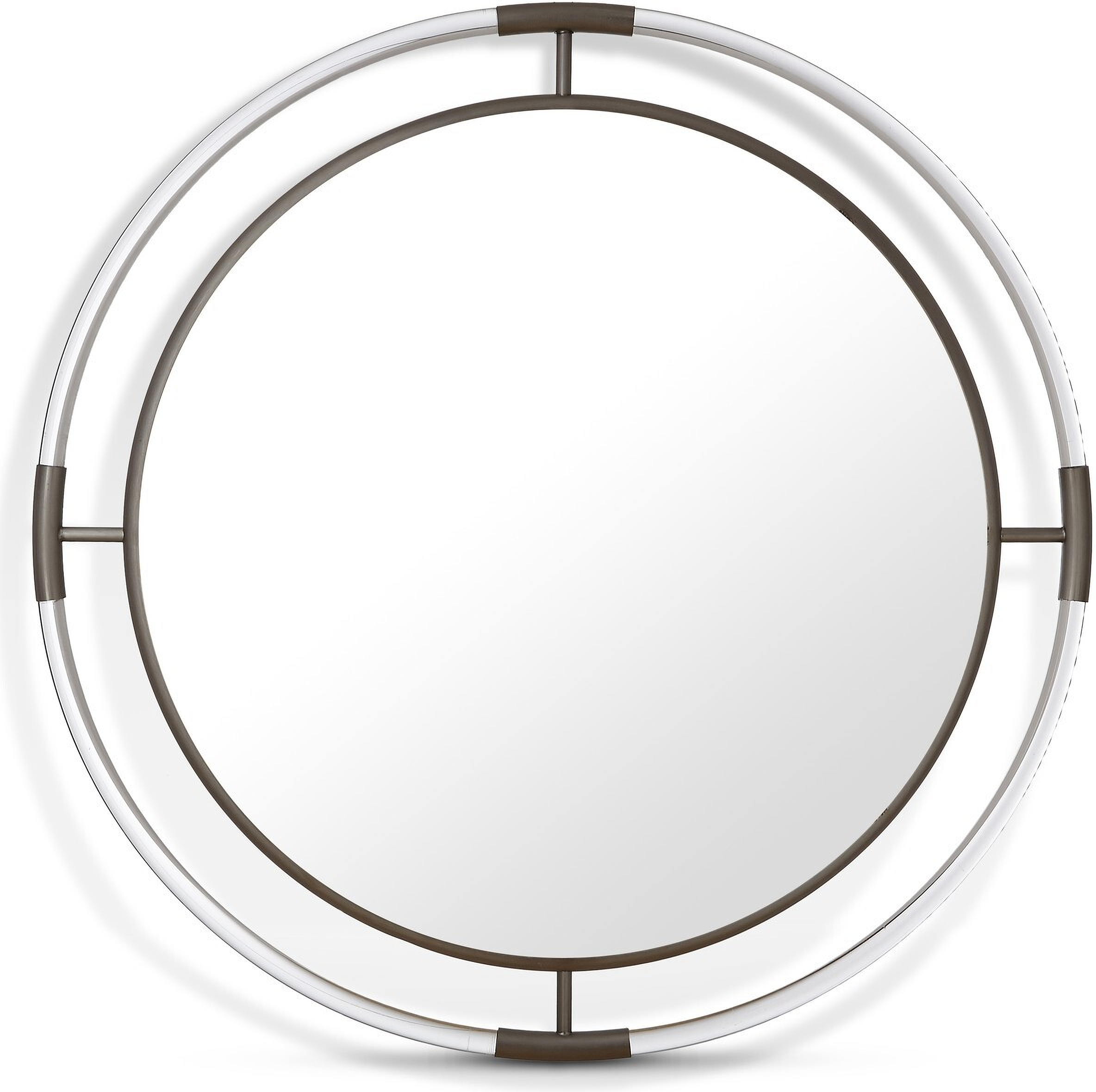 Ghost Round Mirror In Chrome by Meridian | 1StopBedrooms