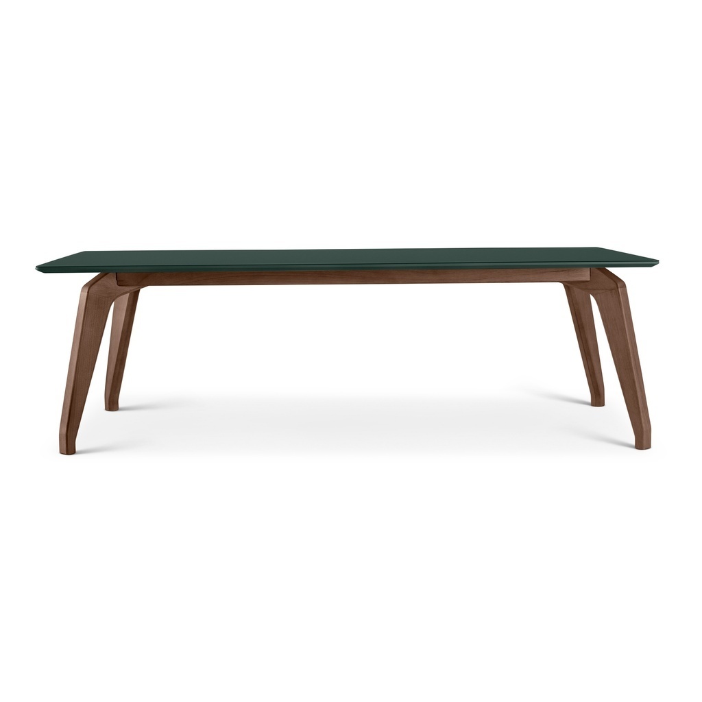 Giane Rectangle Dining Table In Floresta Green by Urbia | 1StopBedrooms
