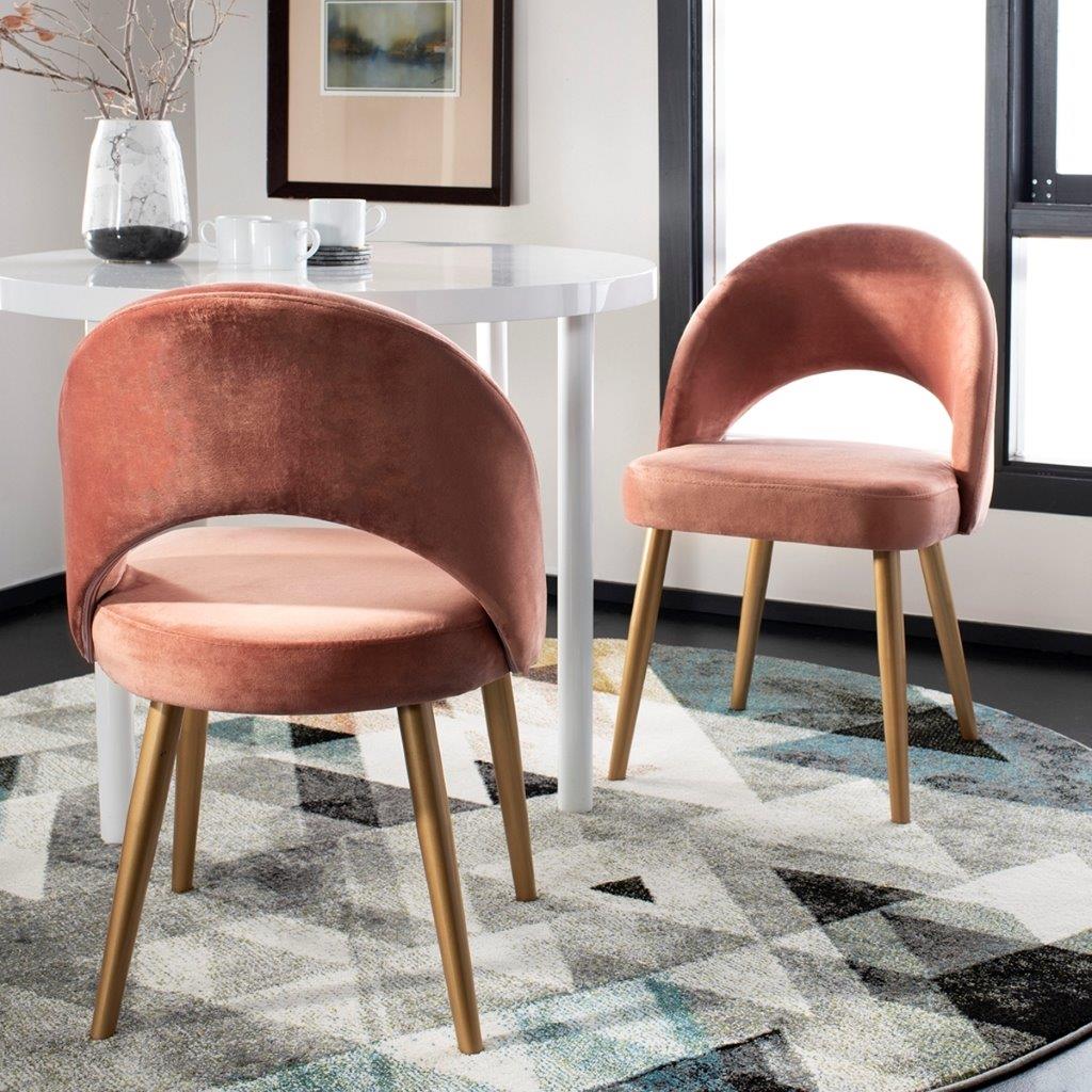 dusty rose dining chair