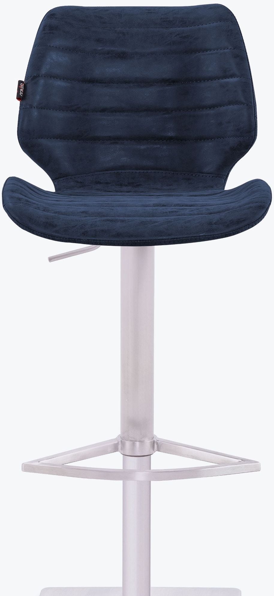 Gina Dark Blue Gas Lift Bar Stool by Bellini Modern Living