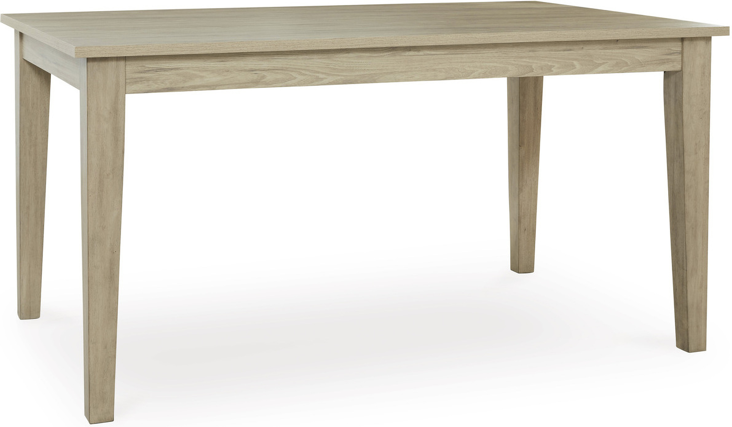 light brown dining room table