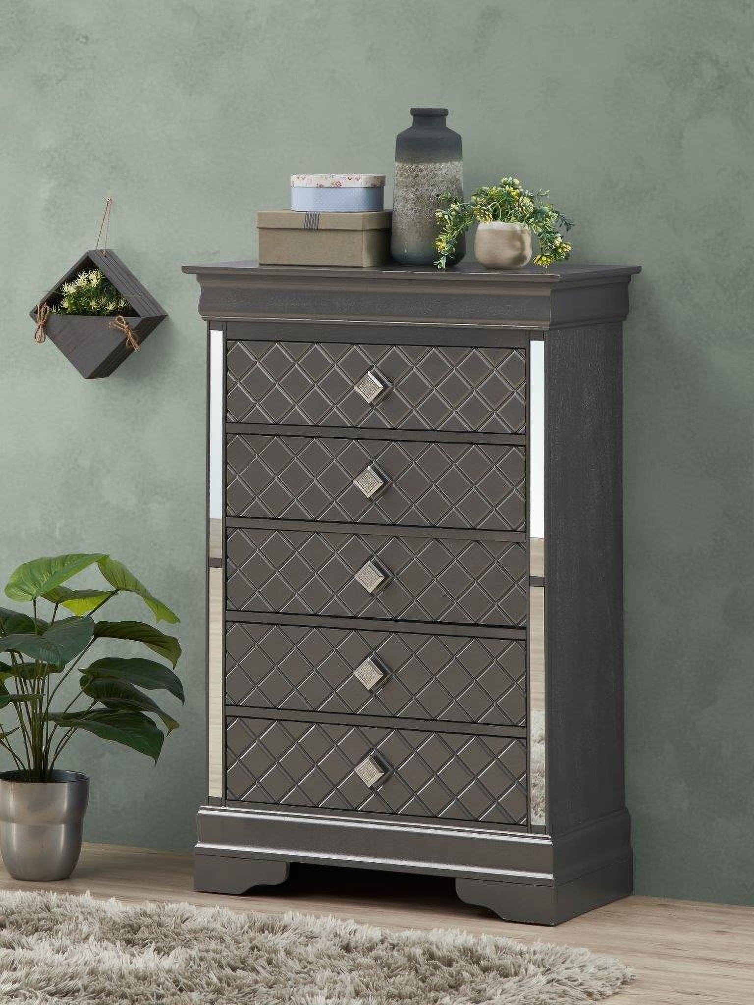 Glory Furniture G3105 Chest in Grey G3105-CH