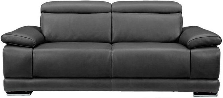 Grace Dark Grey Leather Power Reclining Sofa With Adjustable Head And Armrest On 1stopbedrooms Accuweather Grace Dark Grey Leather Power Reclining, Full Grain Leather Power Reclining Sofa