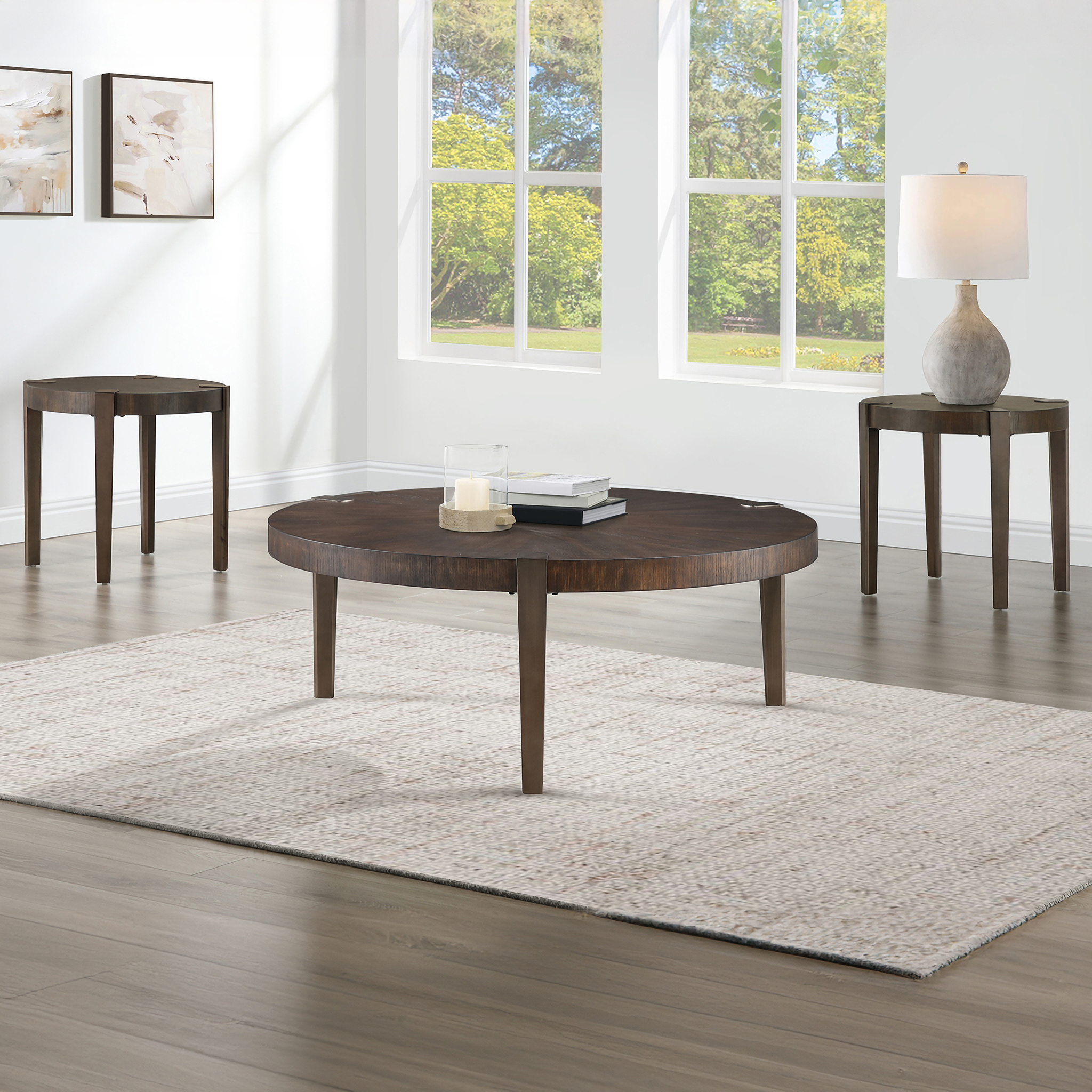 Gracie Occasional Table Set In Brown by Steve Silver 1StopBedrooms
