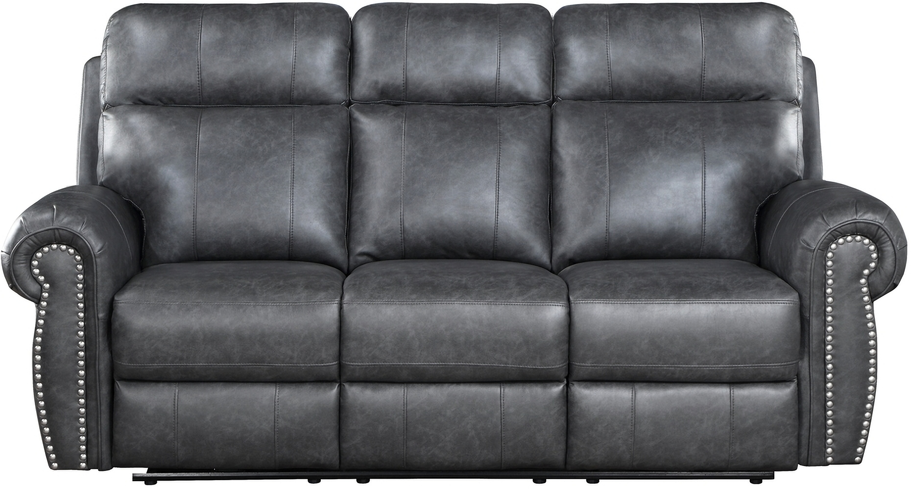 Granville Power Double Reclining Sofa In Gray by Homelegance ...