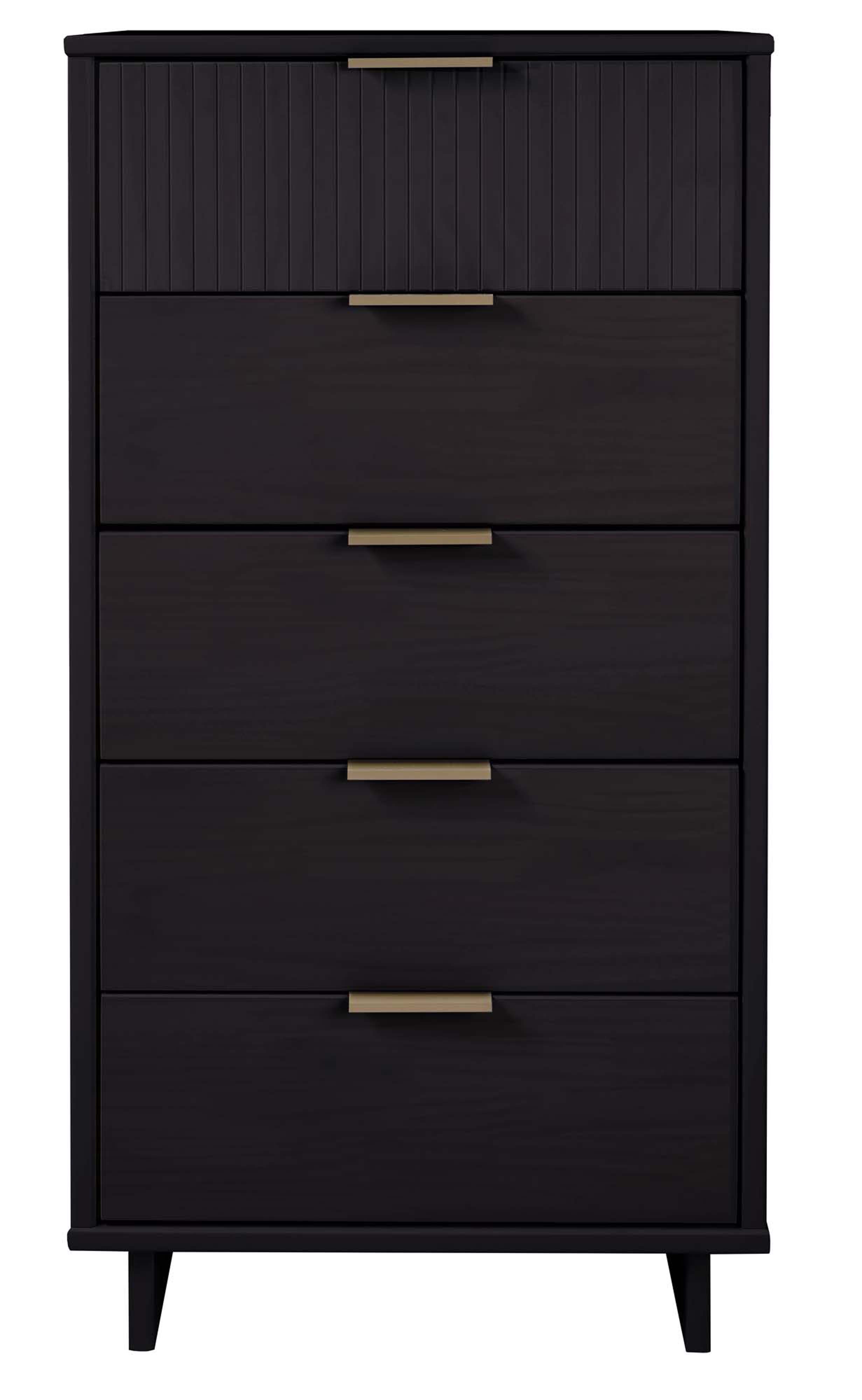 Manhattan Comfort Granville Narrow Dresser, Black Manhattan Comfort Granville Narrow Dresser, Black